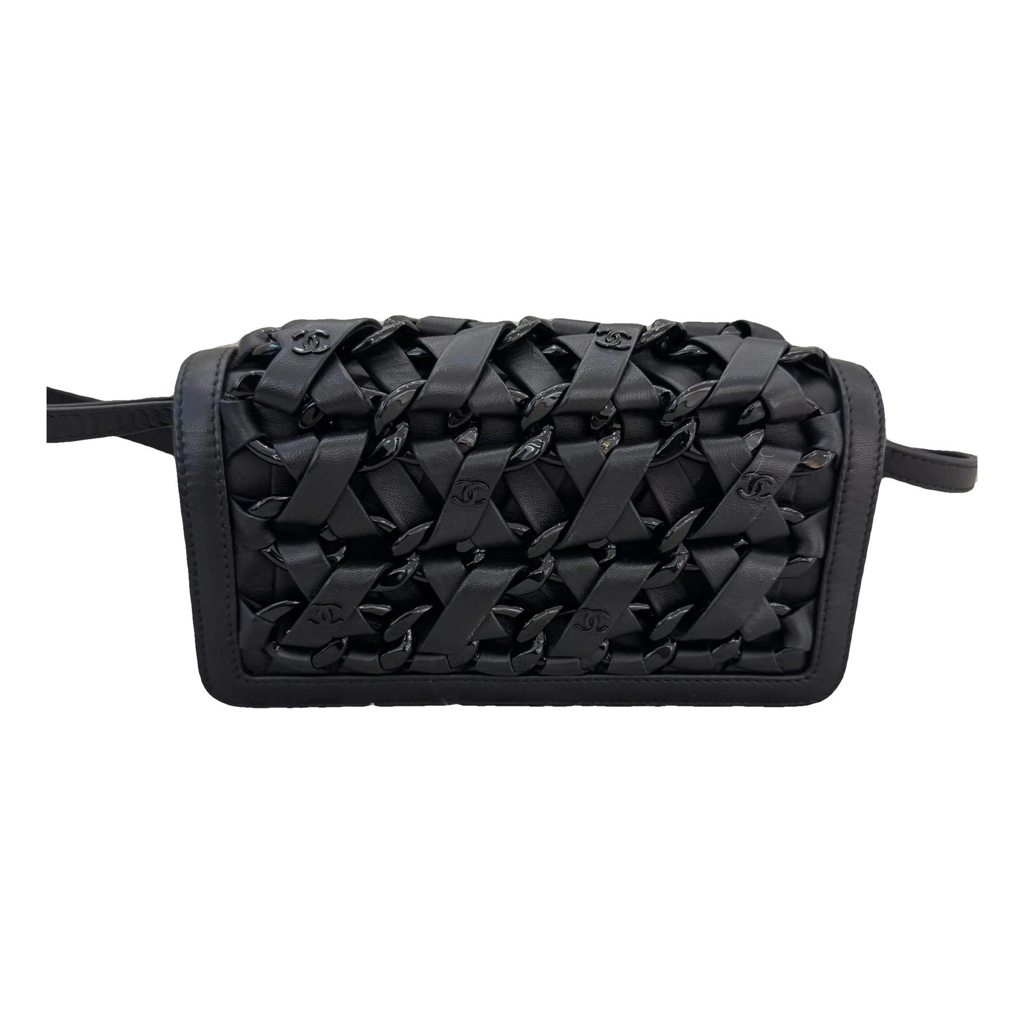 Statement leather handbag