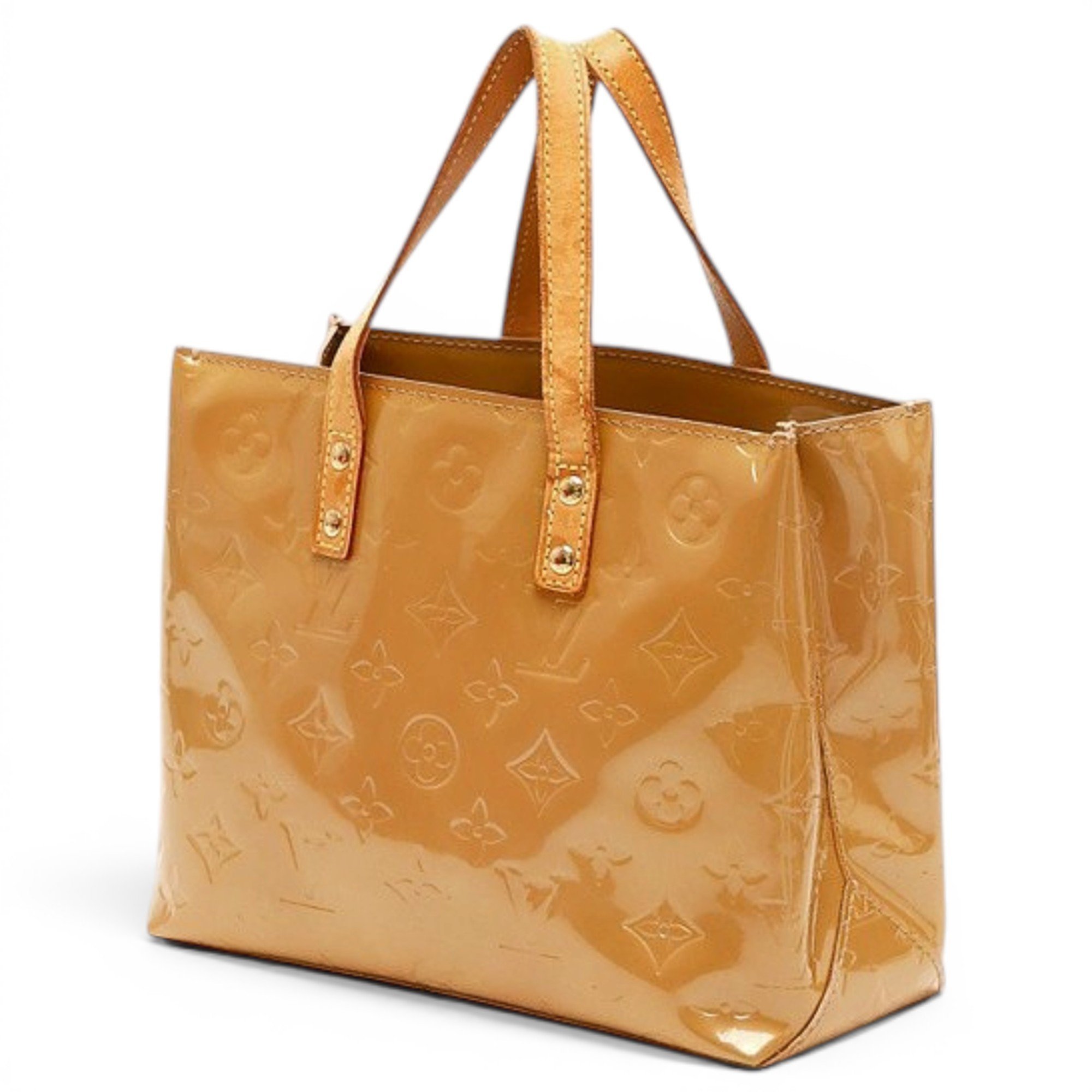 Reade patent leather handbag