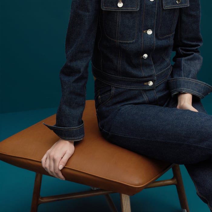 Les Necessaires d'Hermès "Carre d'Assise" Low Stool, High Model