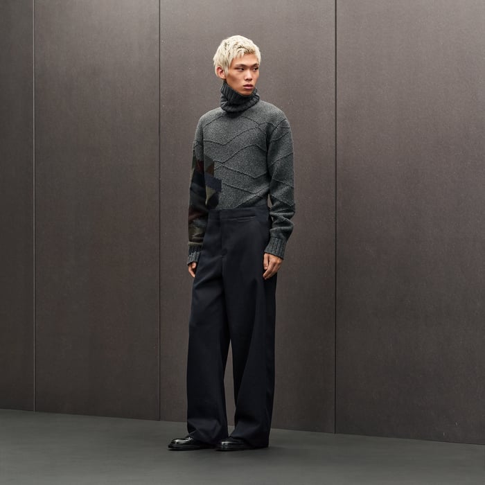 Marine Malte Pants With Belt Detail