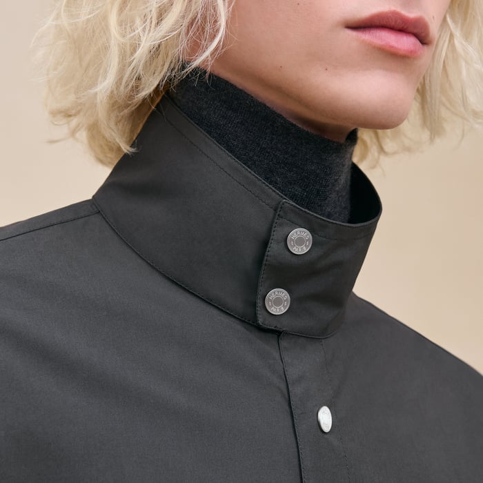 Anthracite "Poches Superposees" Boxy Fit Shirt