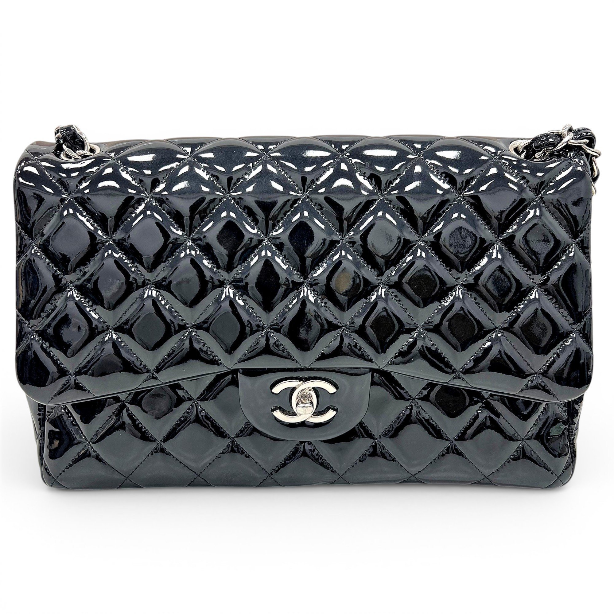 Timeless/Classique patent leather handbag