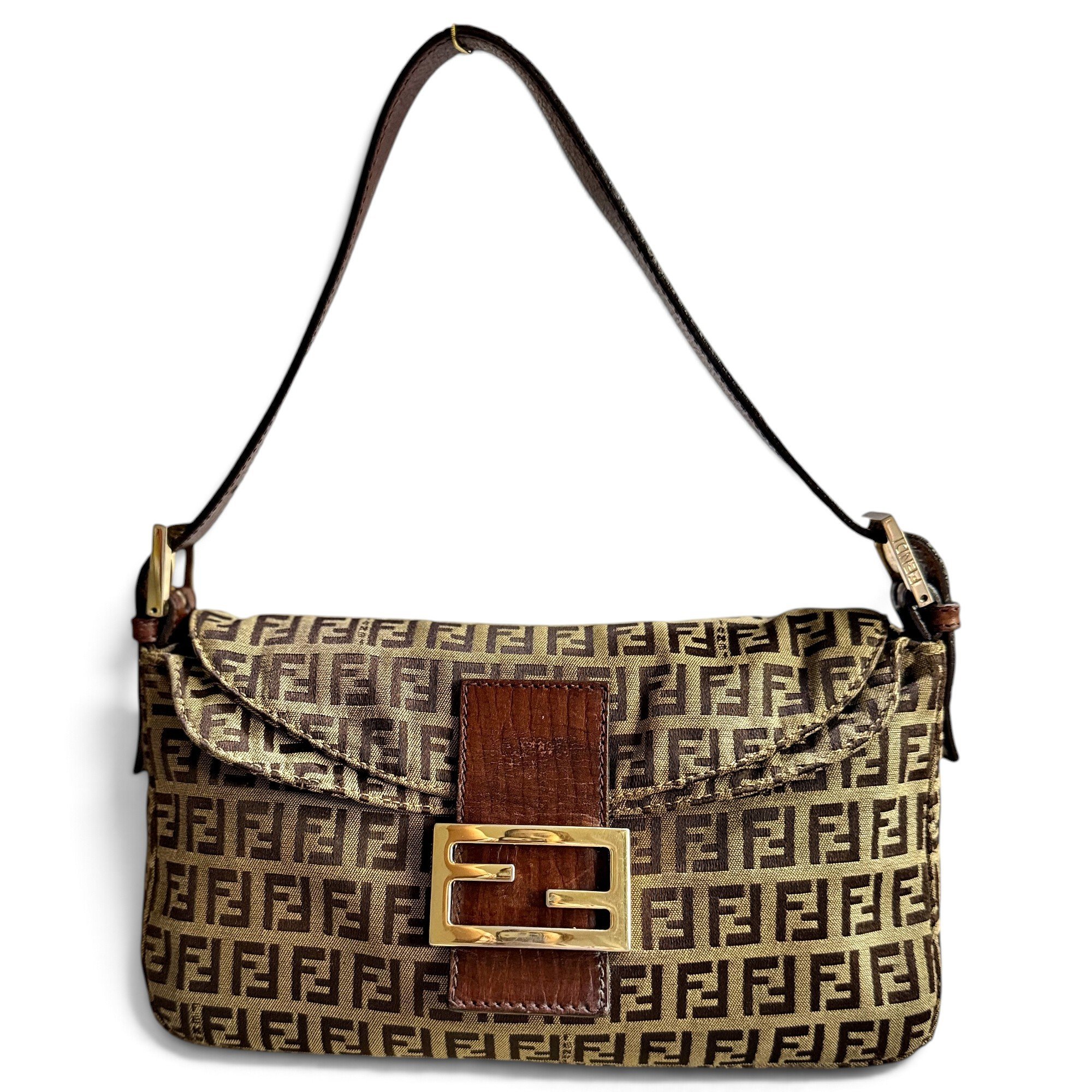 Baguette leather handbag