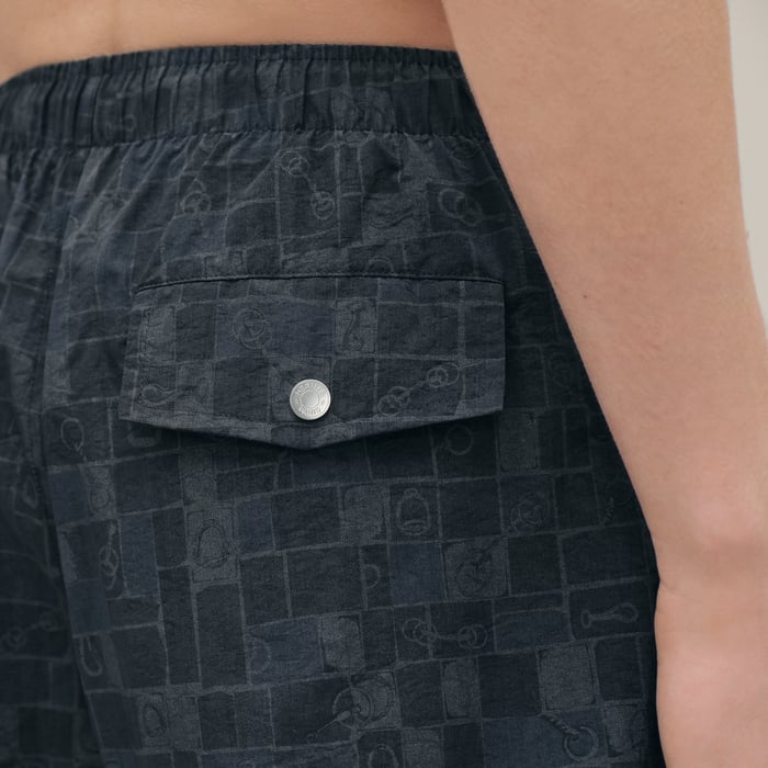 Marine "Mosaique Equestre" Swim Trunks