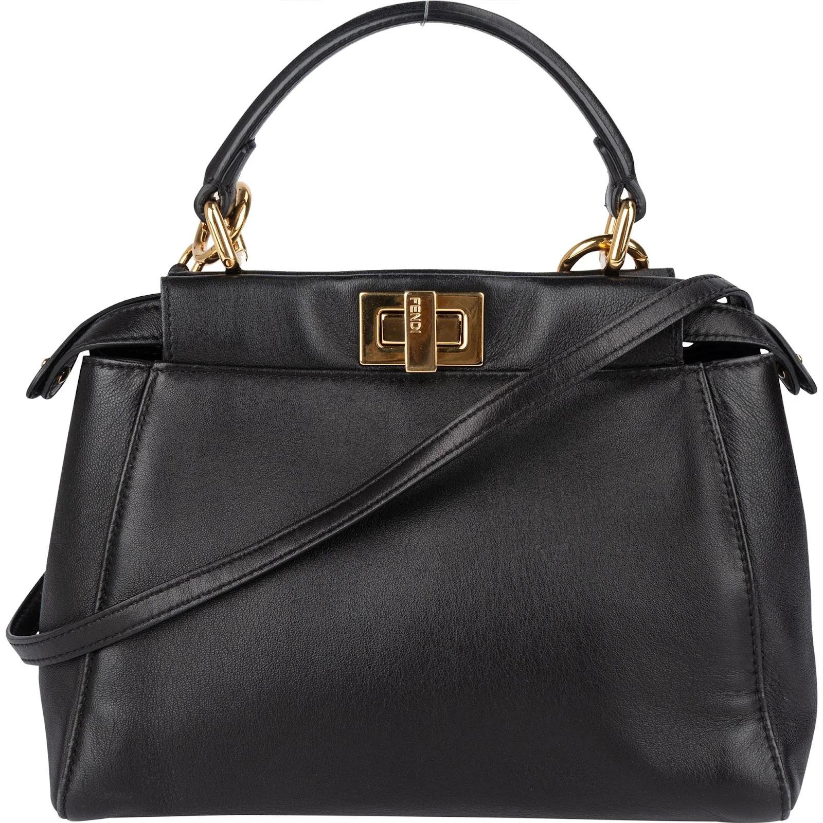 Peekaboo leather handbag