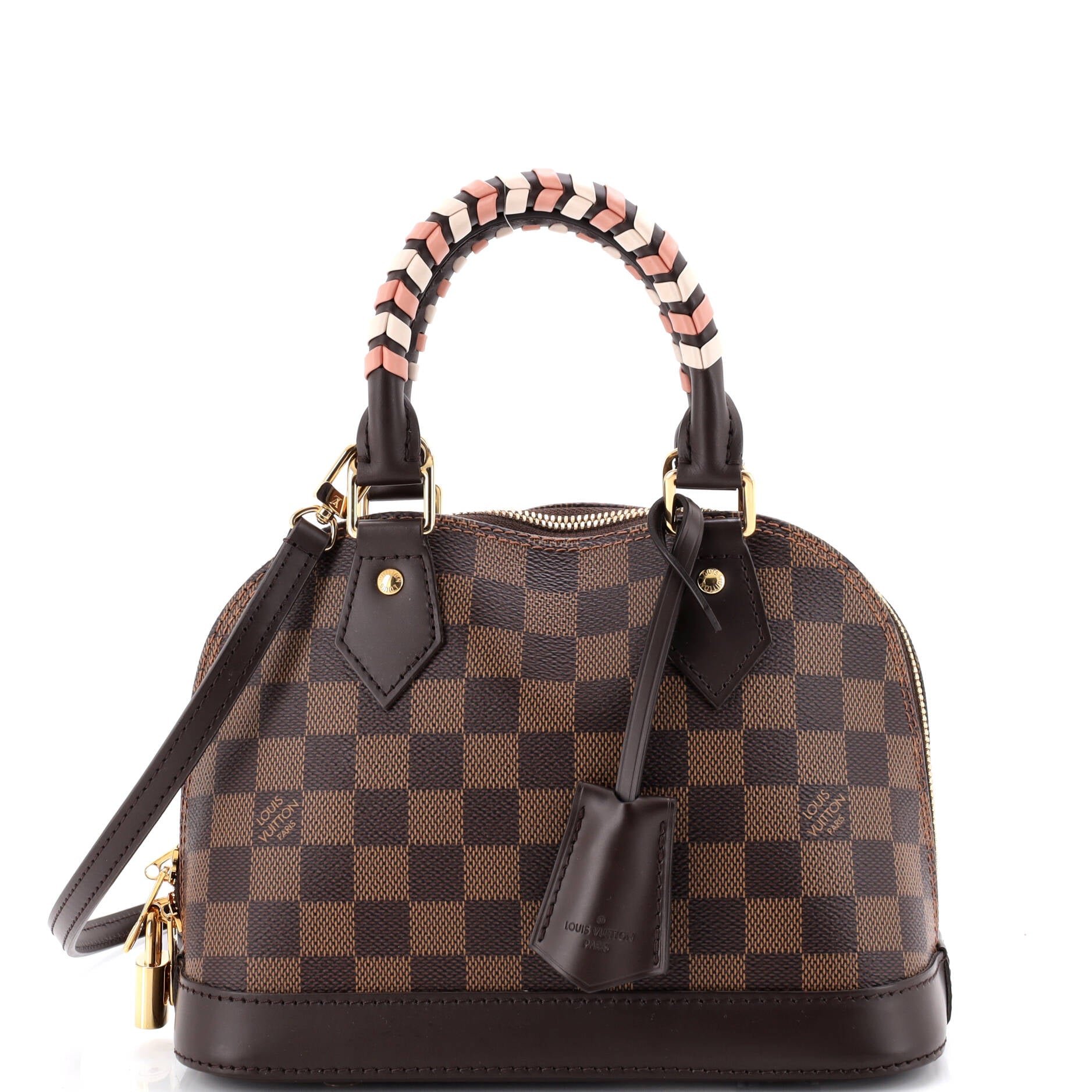 Louis Vuitton Alma Handbag Damier with Braided Detail BB