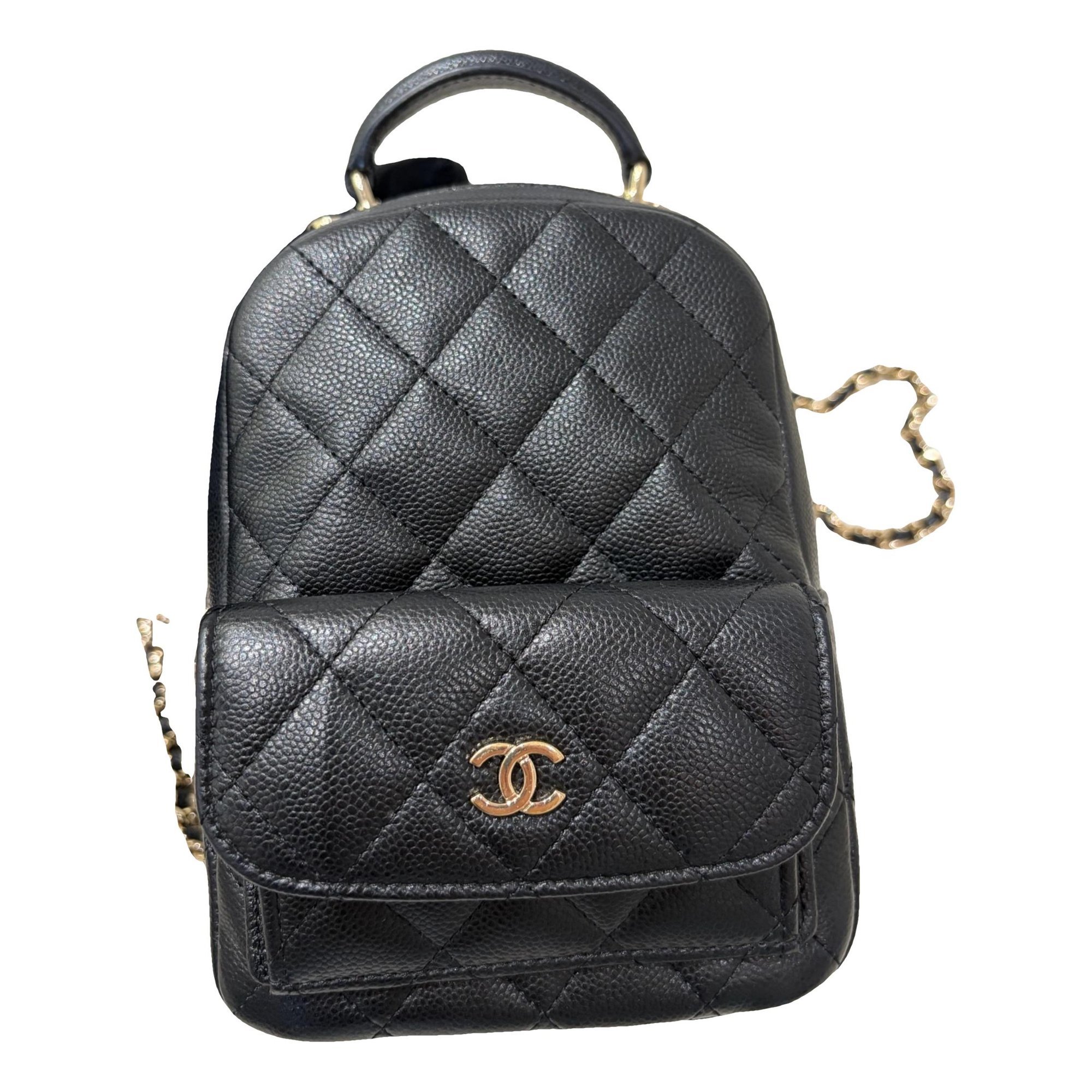 Leather backpack