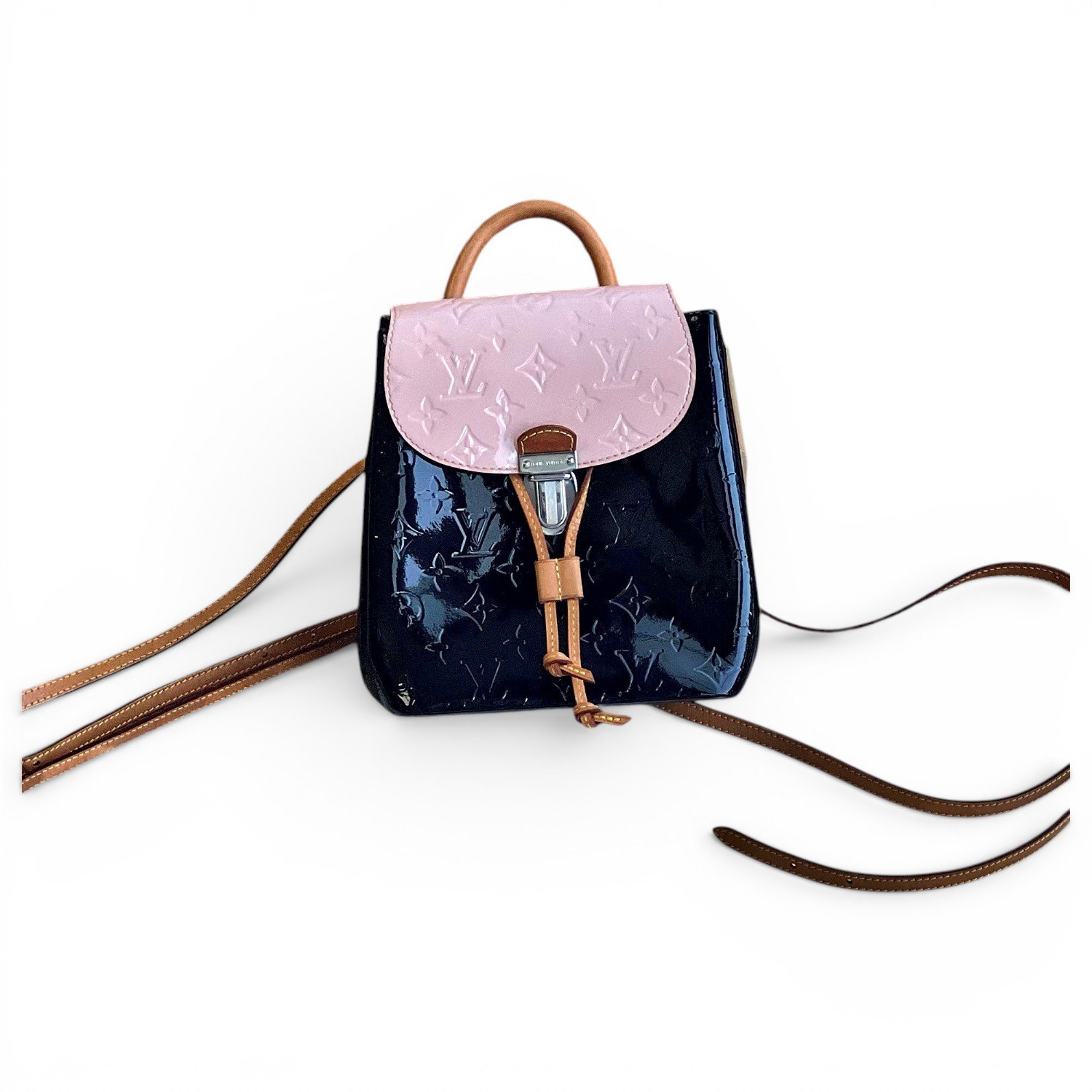 Patent leather handbag