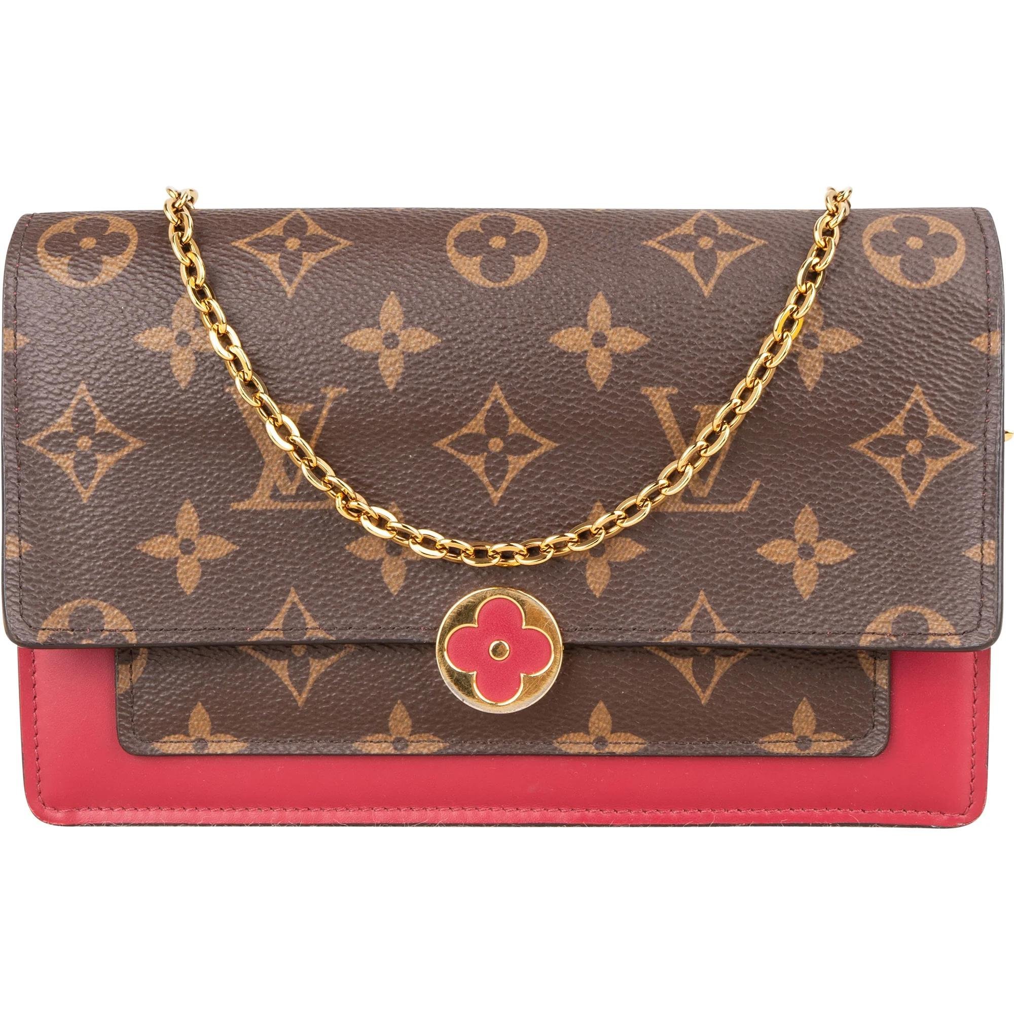 Flore chain leather crossbody bag