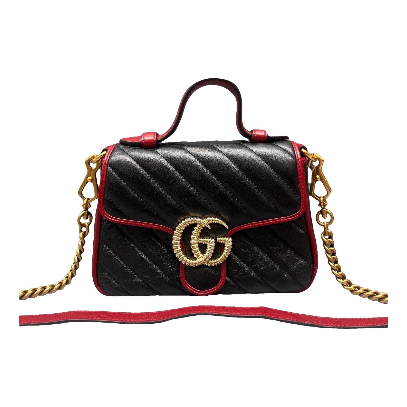GG Marmont Flap leather handbag
