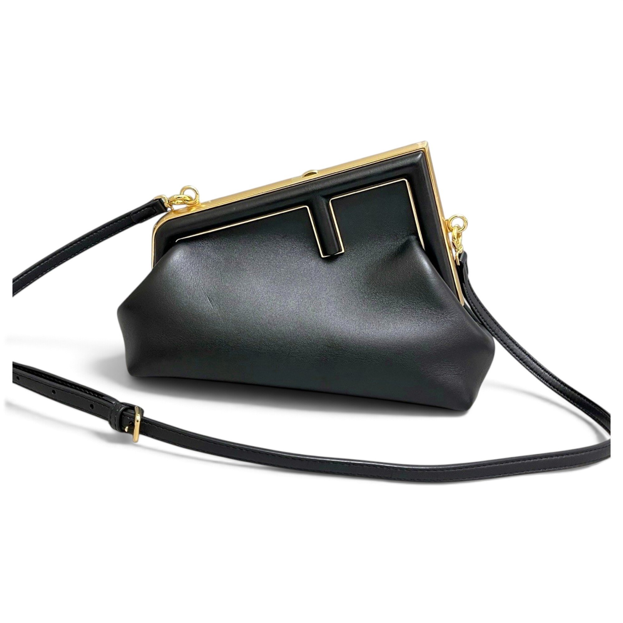 First leather handbag