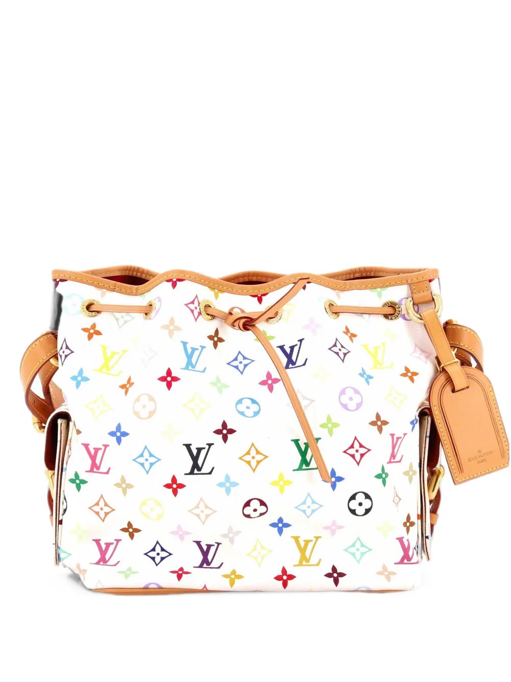 Petit Noe Handbag Monogram Multicolor bucket bag