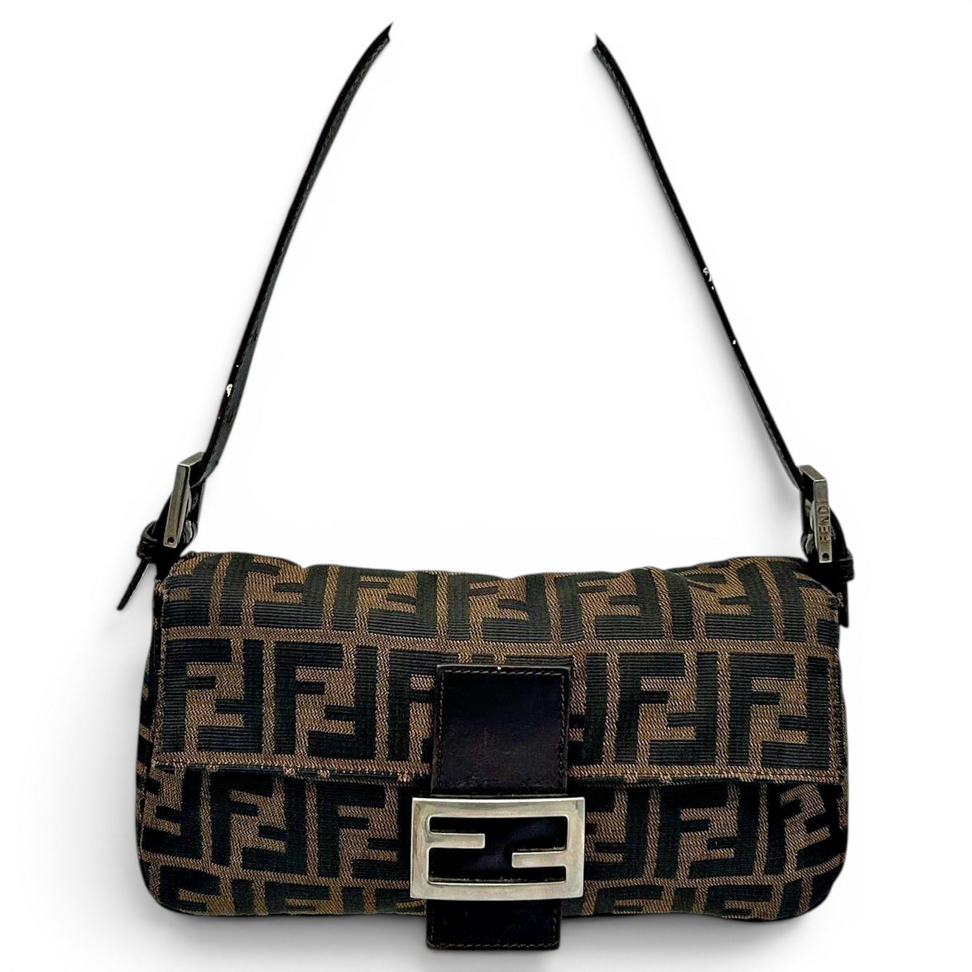 Pocket leather handbag