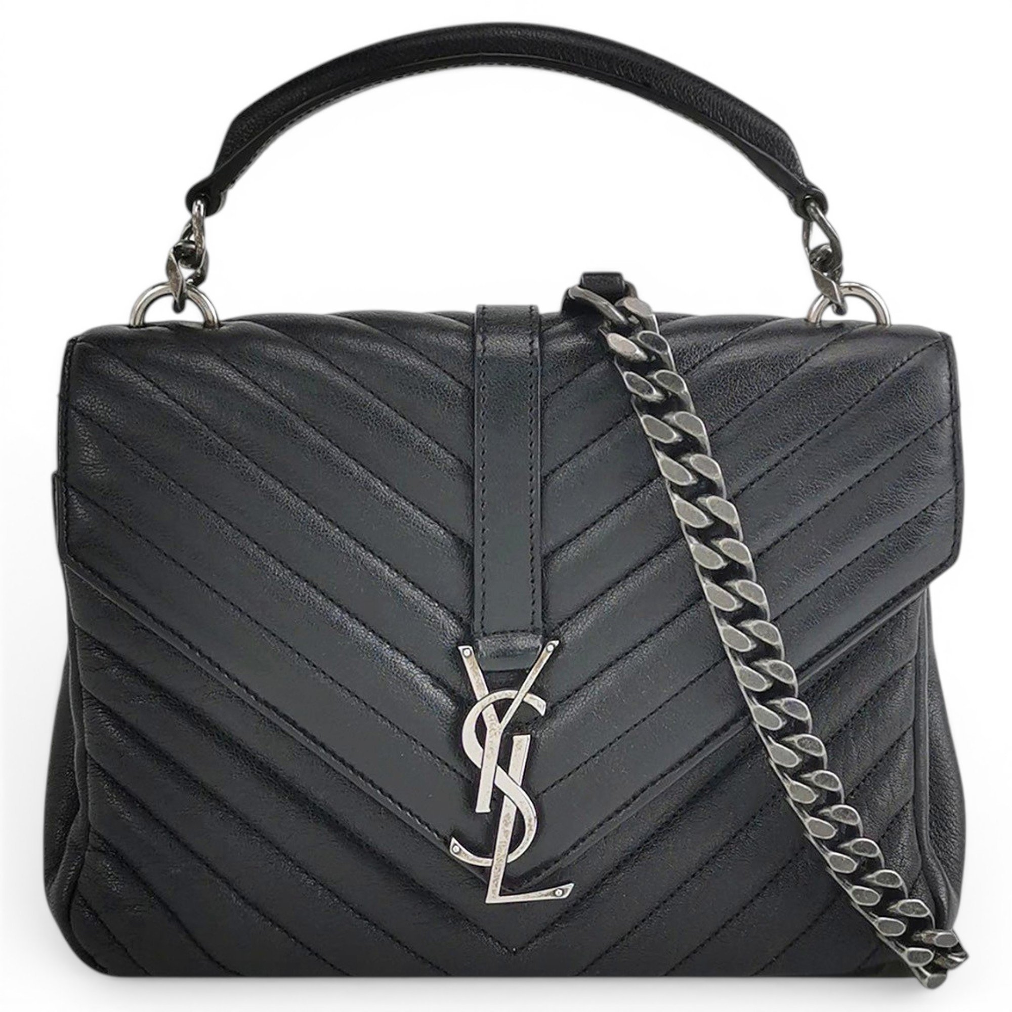 Collége monogramme leather handbag