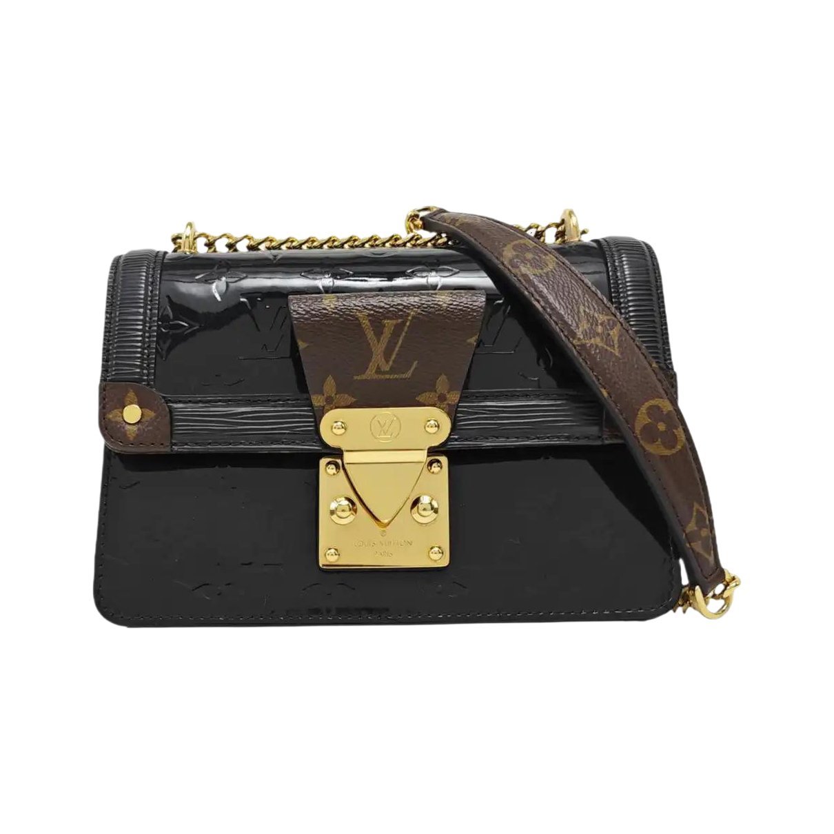 LV Wynwood patent leather handbag