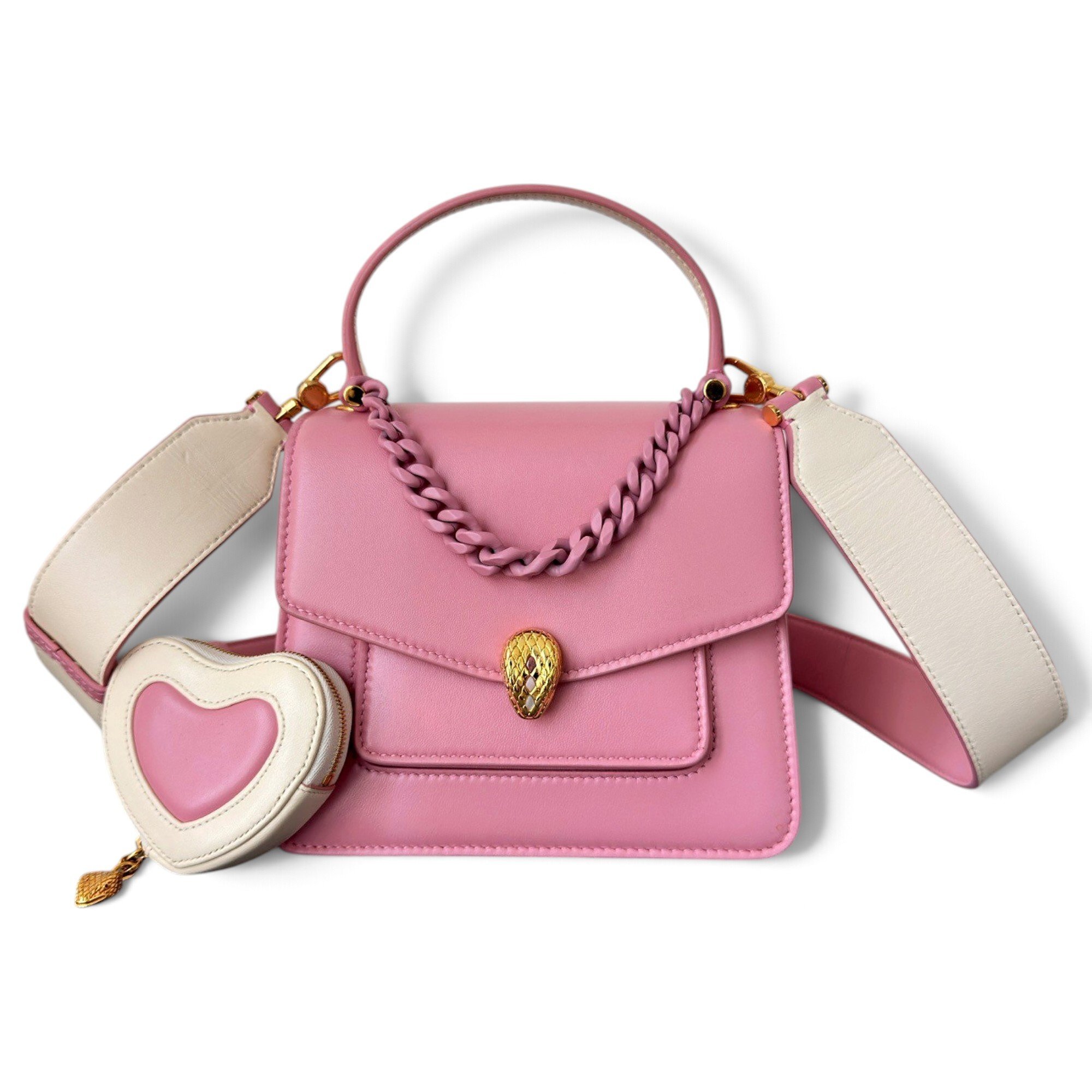 Bvlgari Serpenti leather handbag