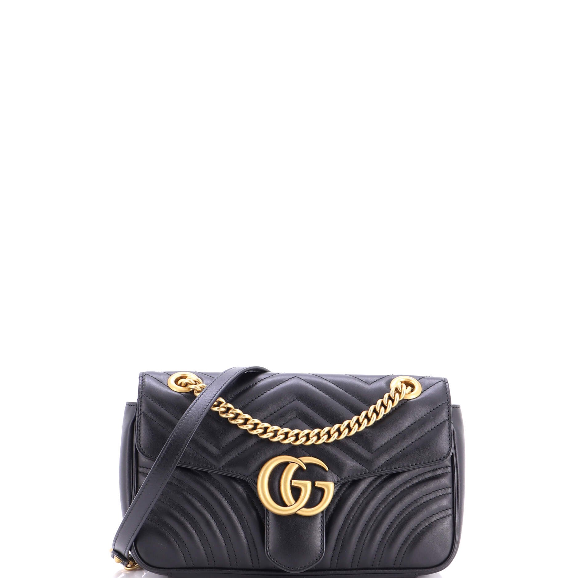 GG Marmont Flap Bag Matelasse Leather Small