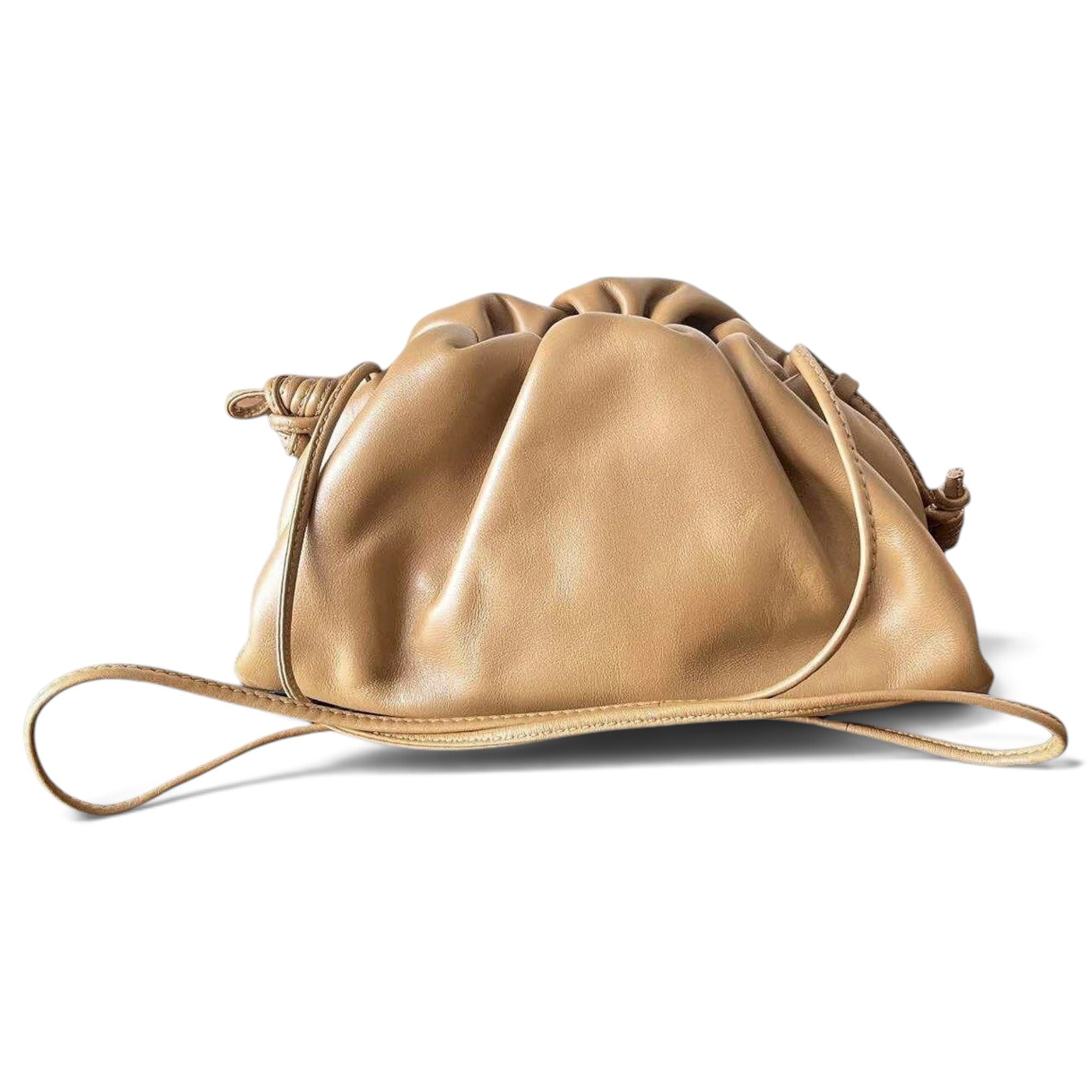Pouch leather handbag