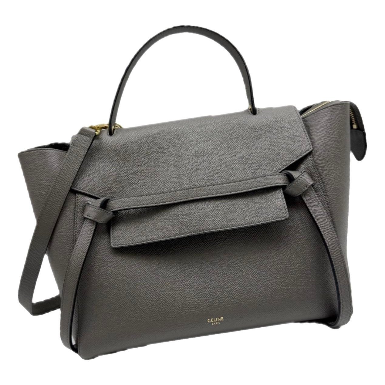Belt leather handbag