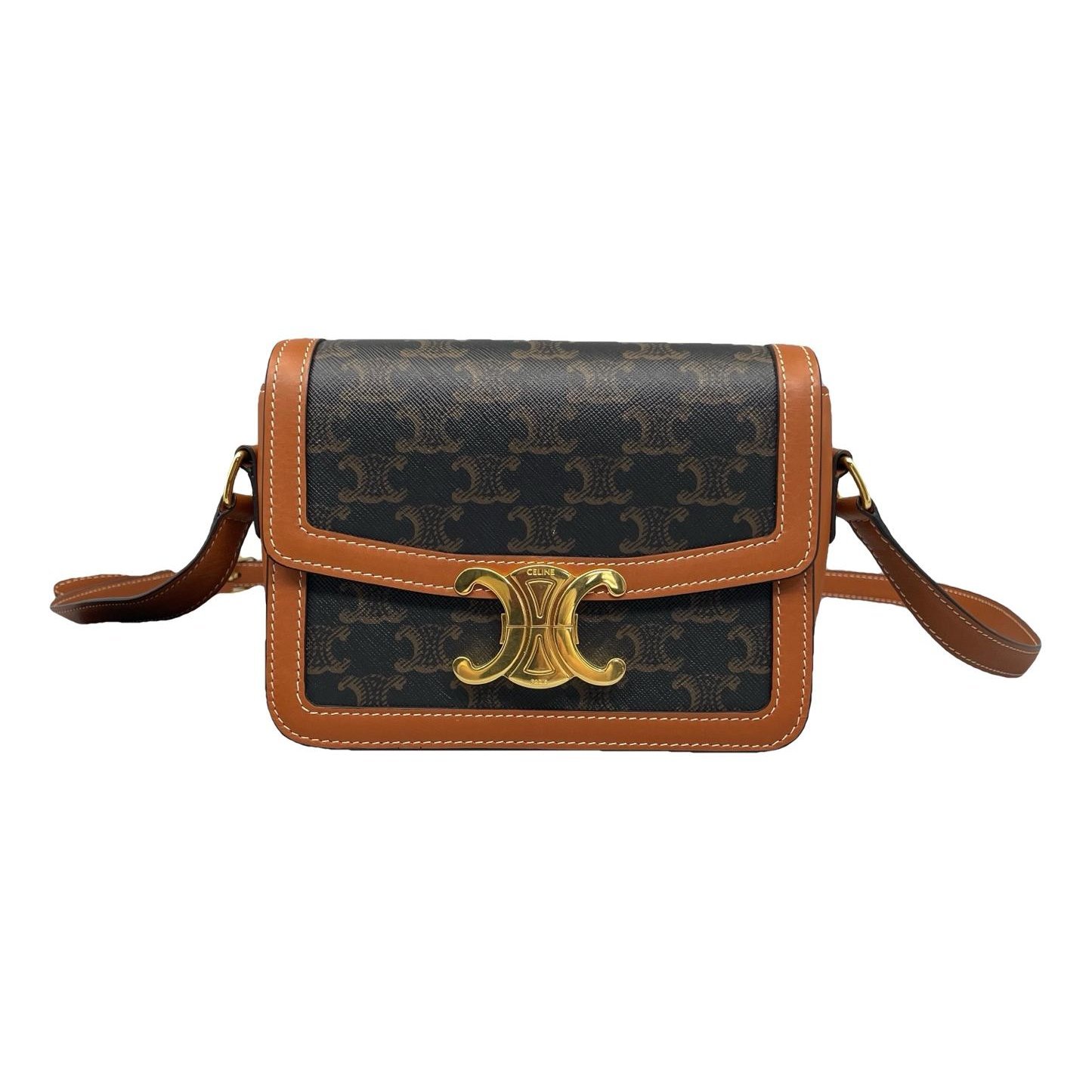 Triomphe leather handbag