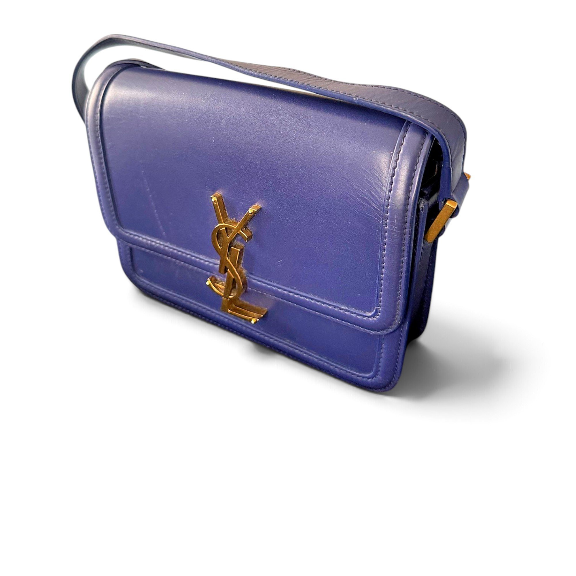 Solférino leather handbag