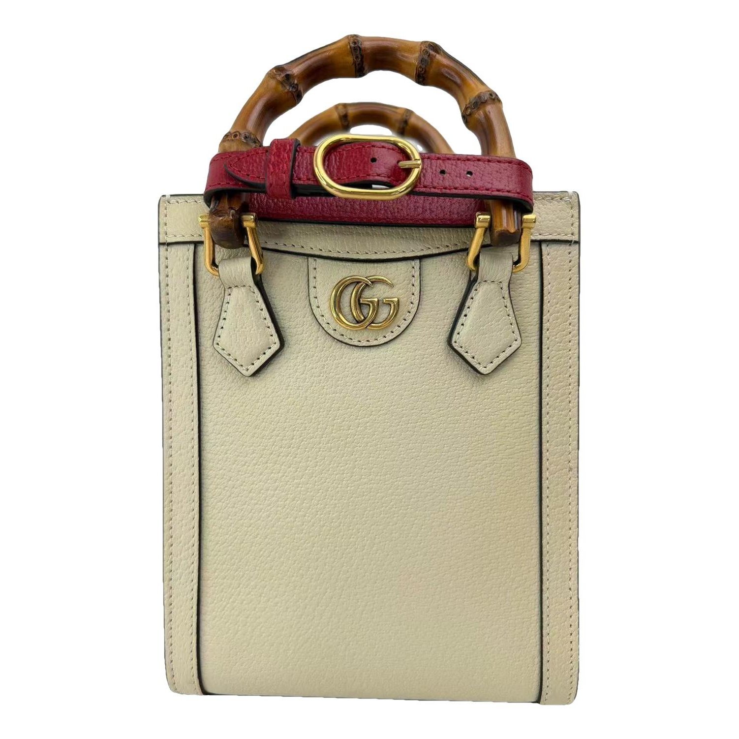 Diana Bamboo leather handbag