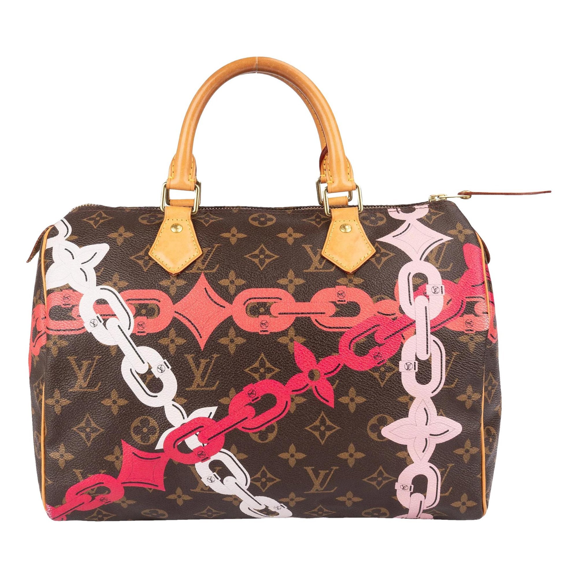 Speedy leather handbag