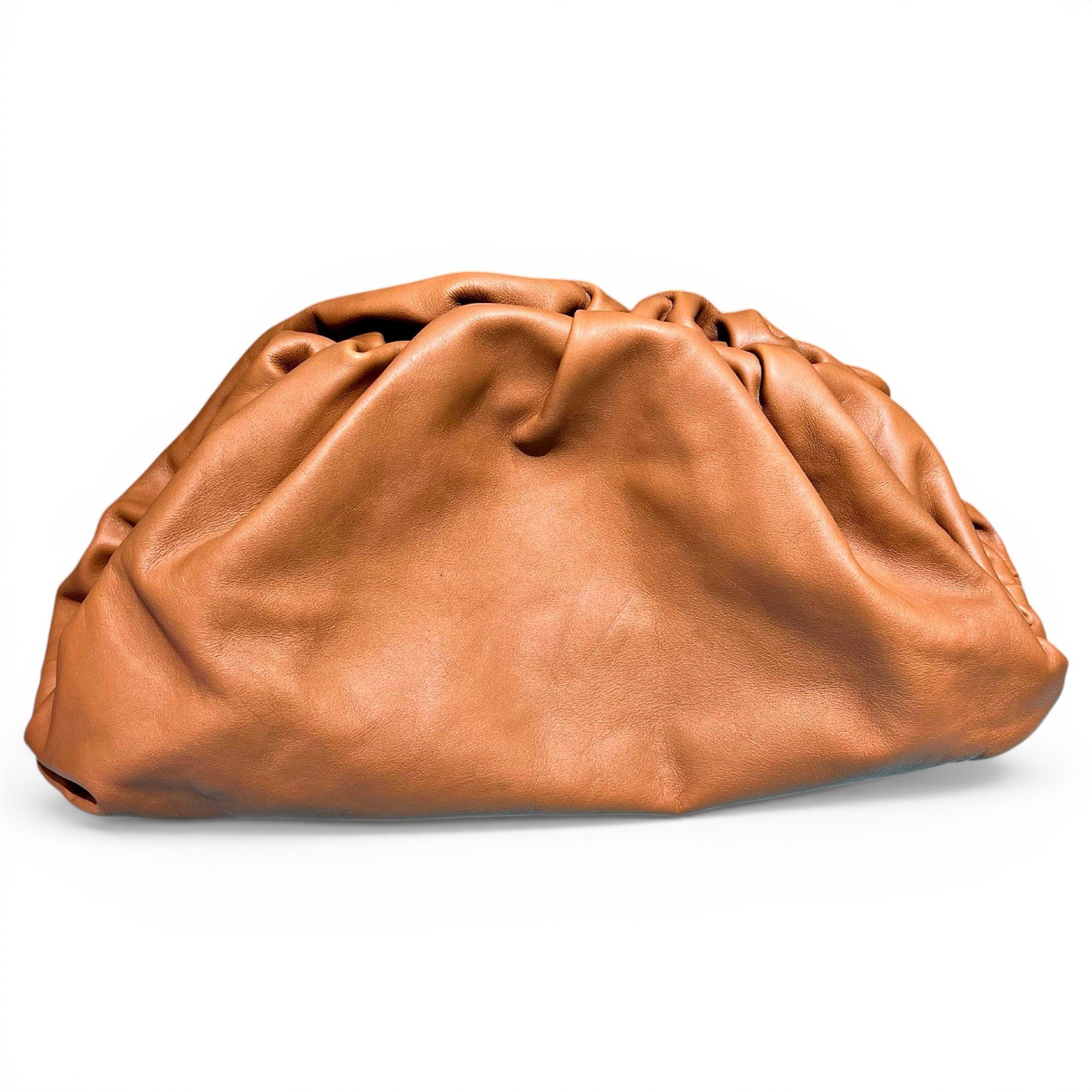 Pouch leather clutch bag