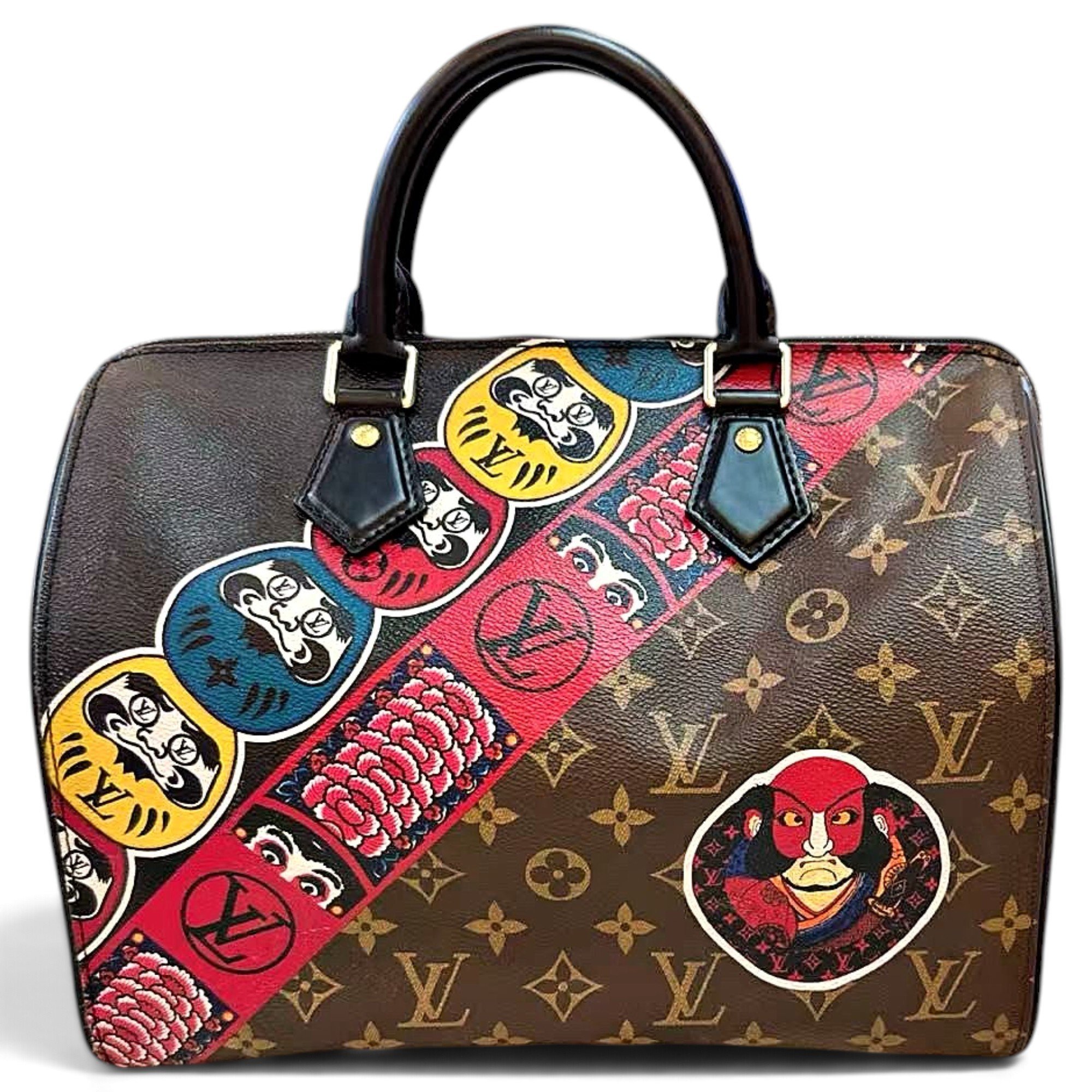Speedy leather handbag