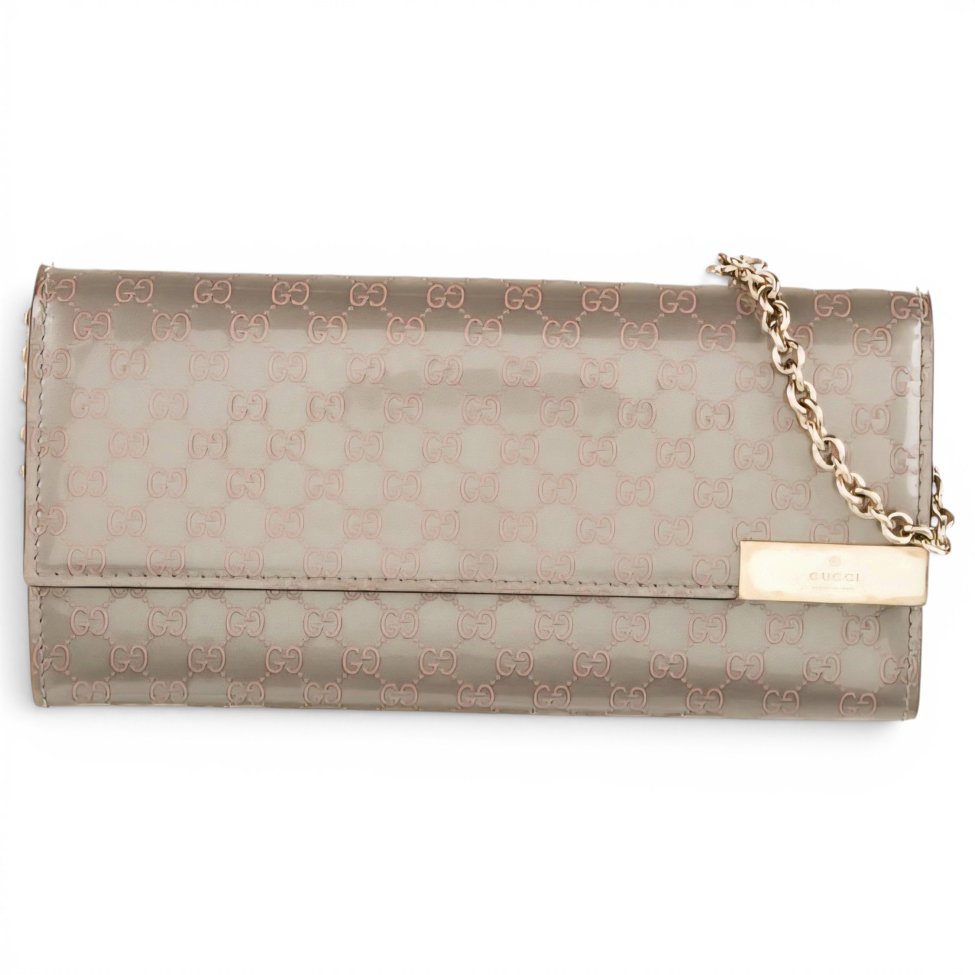 Patent leather handbag