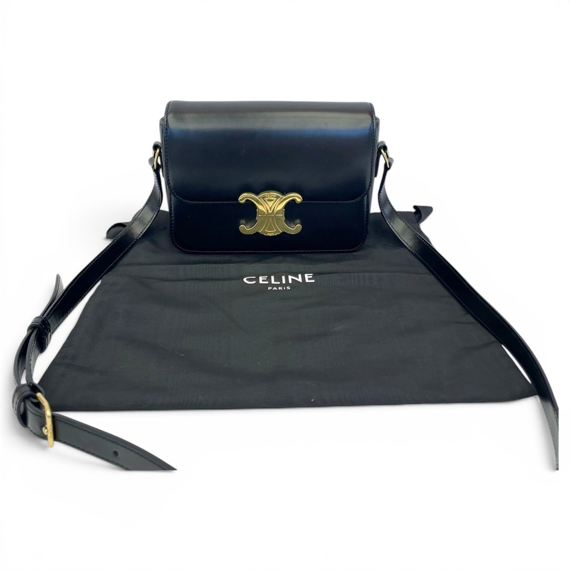 Triomphe leather crossbody bag
