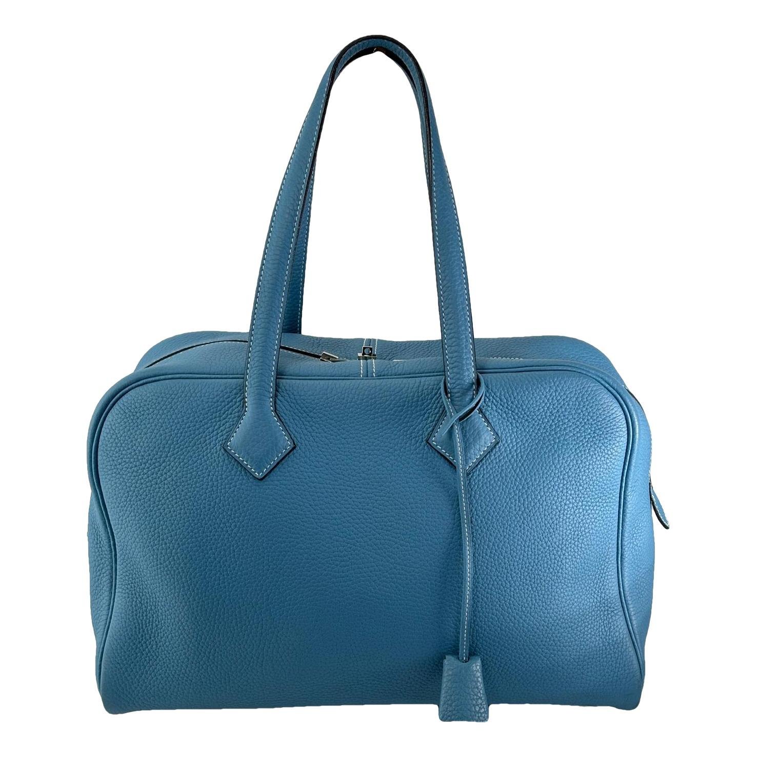 Hermes Victoria leather handbag