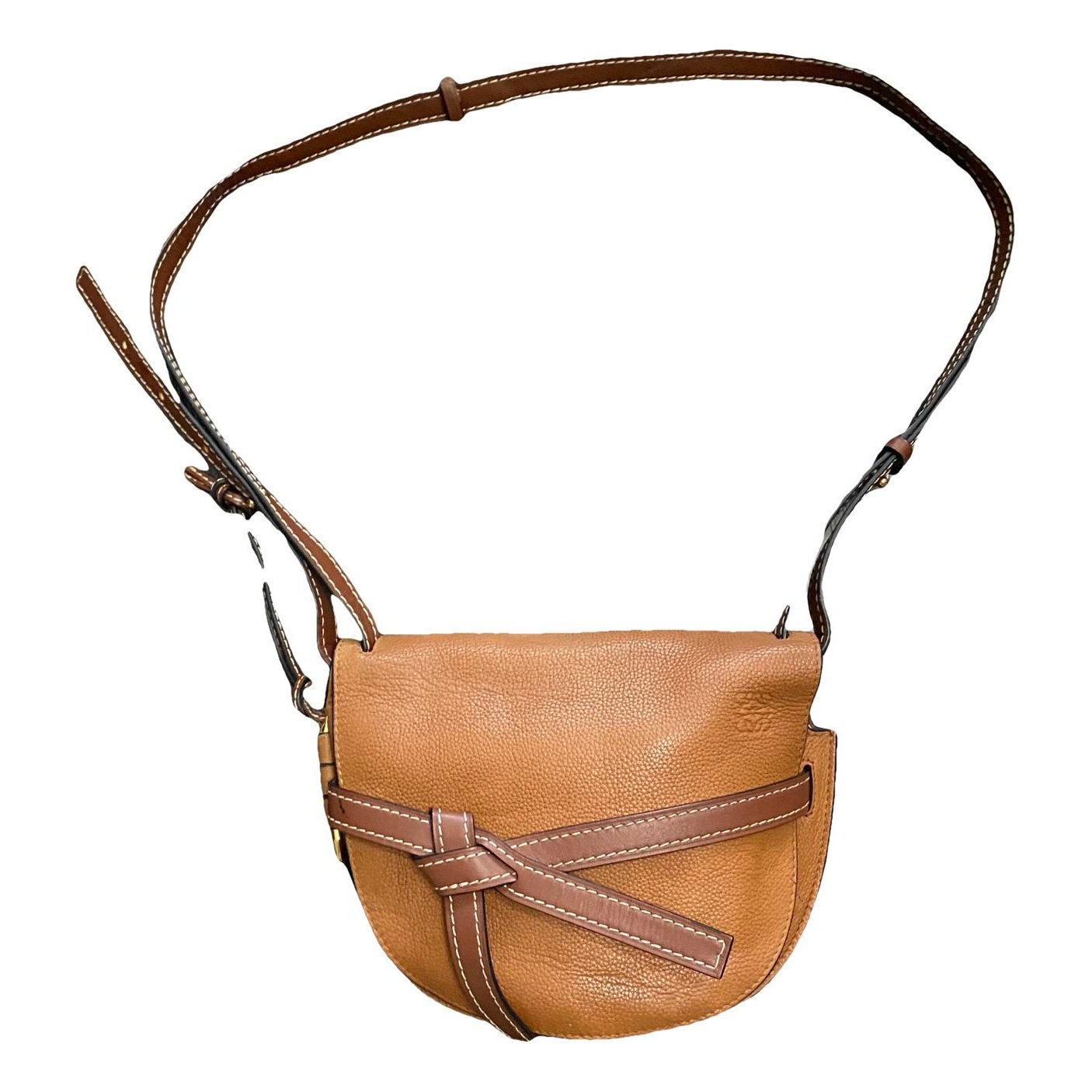 Leather clutch bag