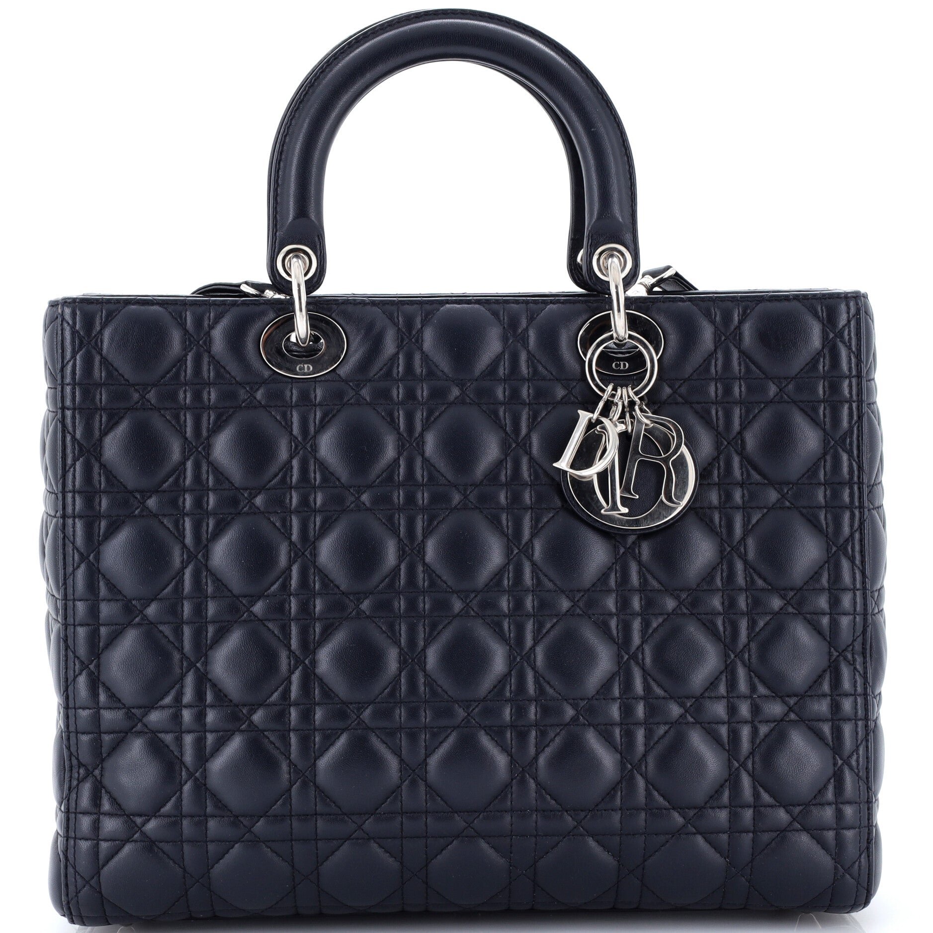 Lady Dior Bag Cannage Quilt Lambskin Large