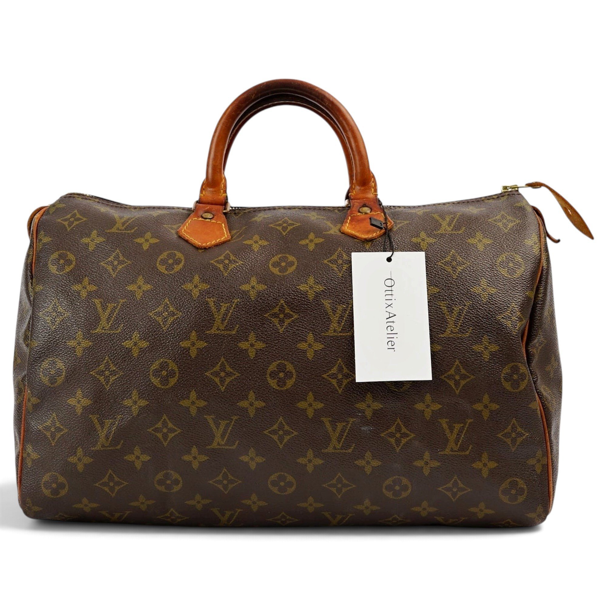 Speedy leather handbag