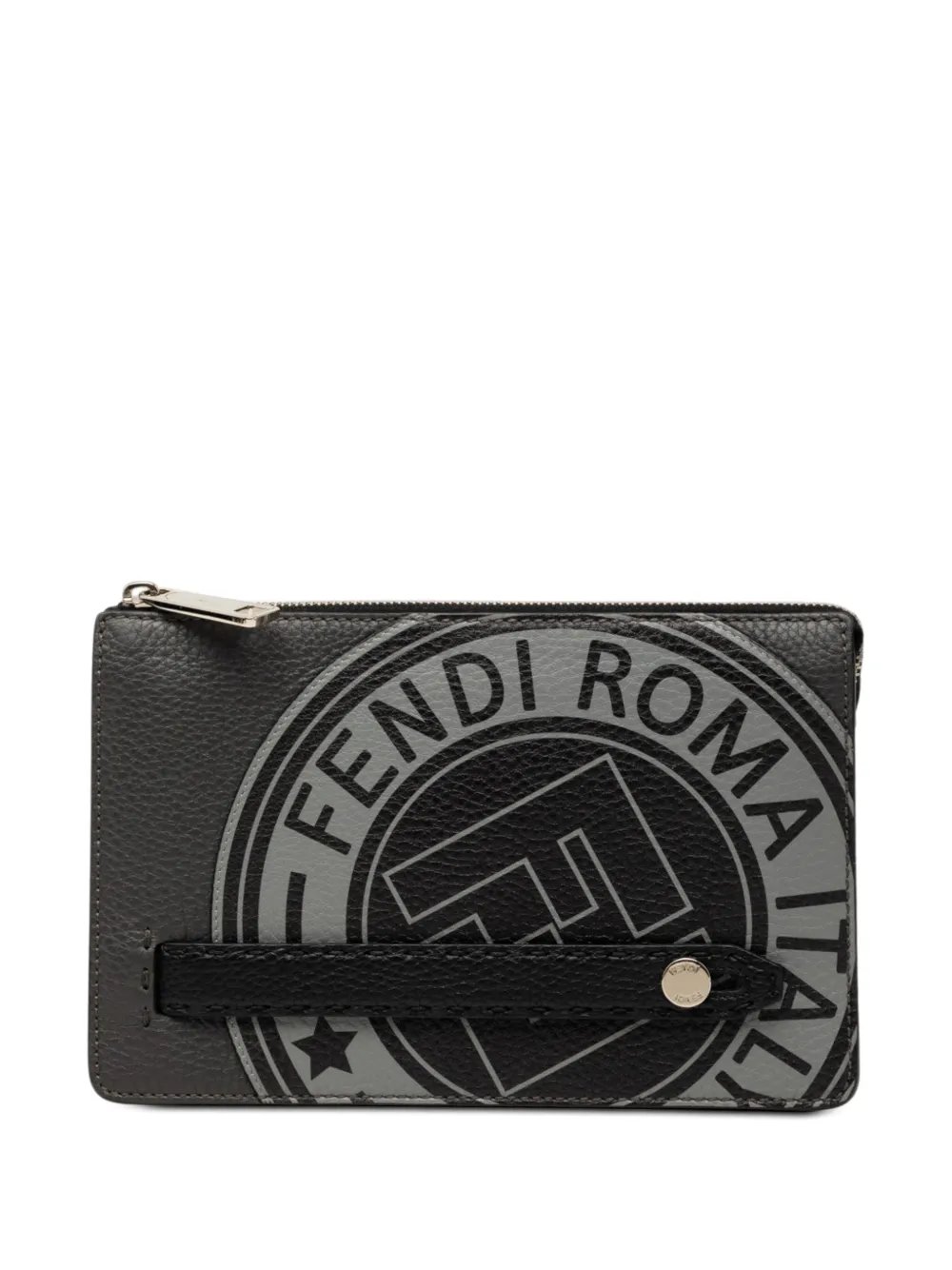 2000-2010 Grained Leather Roma Selleria Zip clutch bag