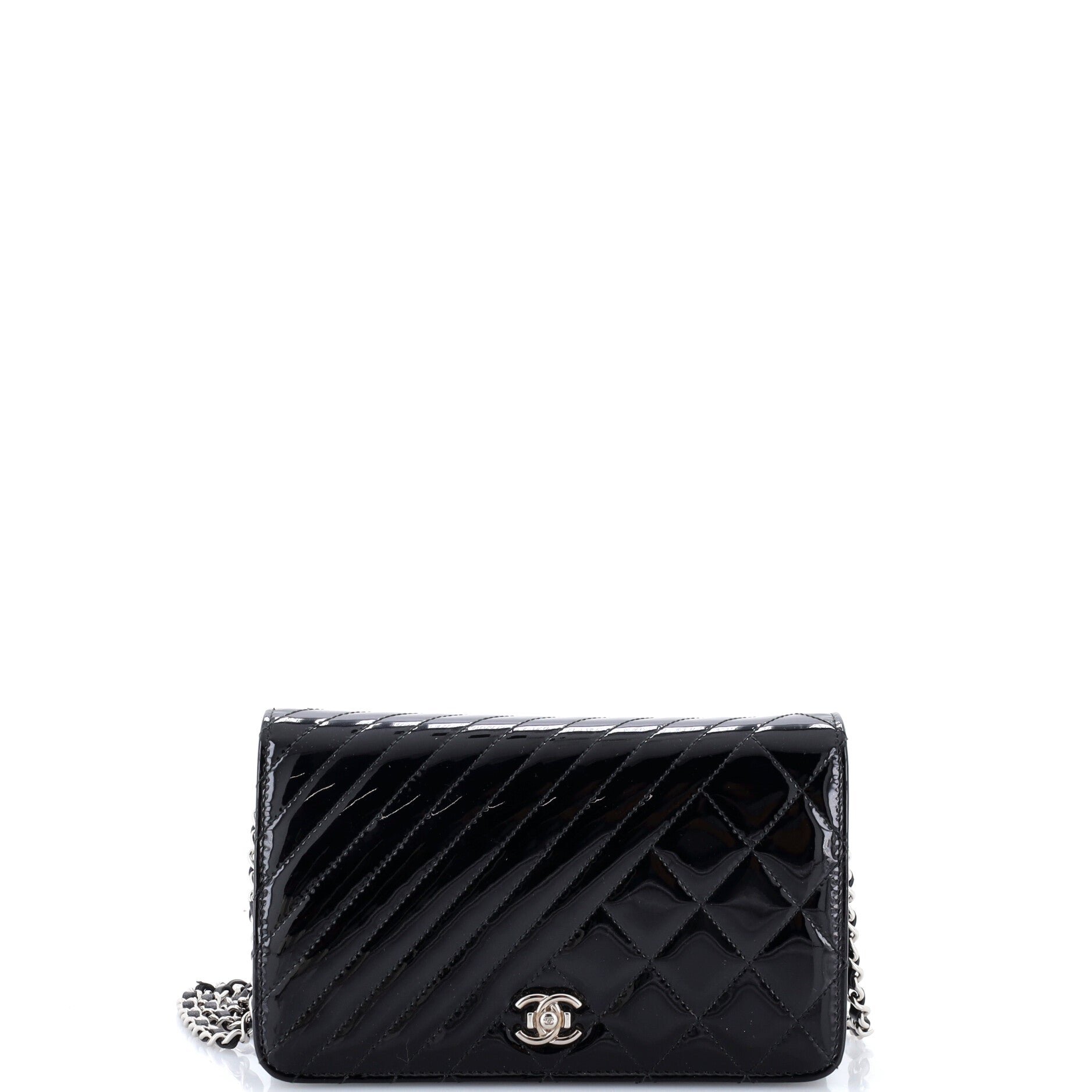 Coco Boy Wallet on Chain Quilted Patent