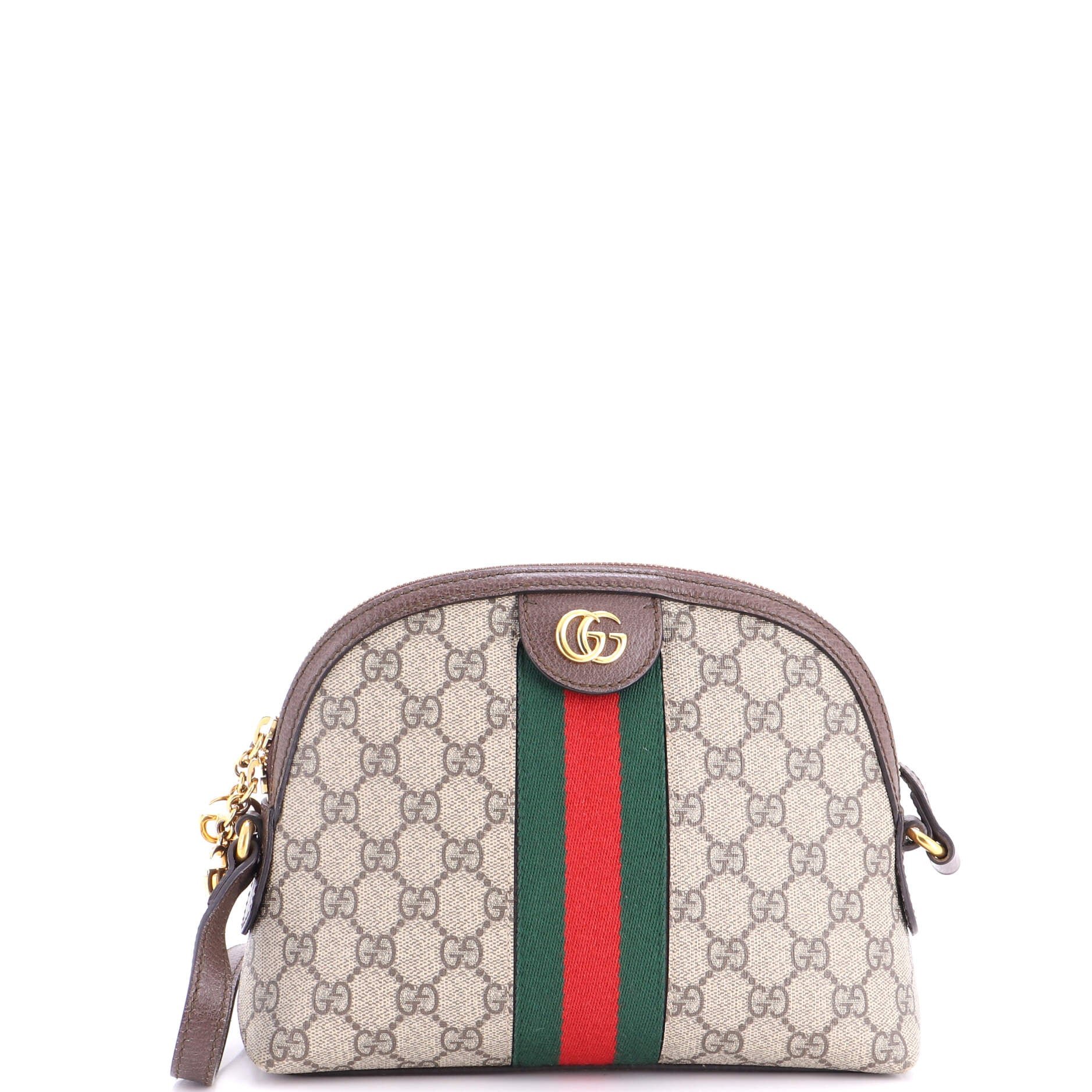 Ophidia Dome Shoulder Bag GG Coated Canvas Small