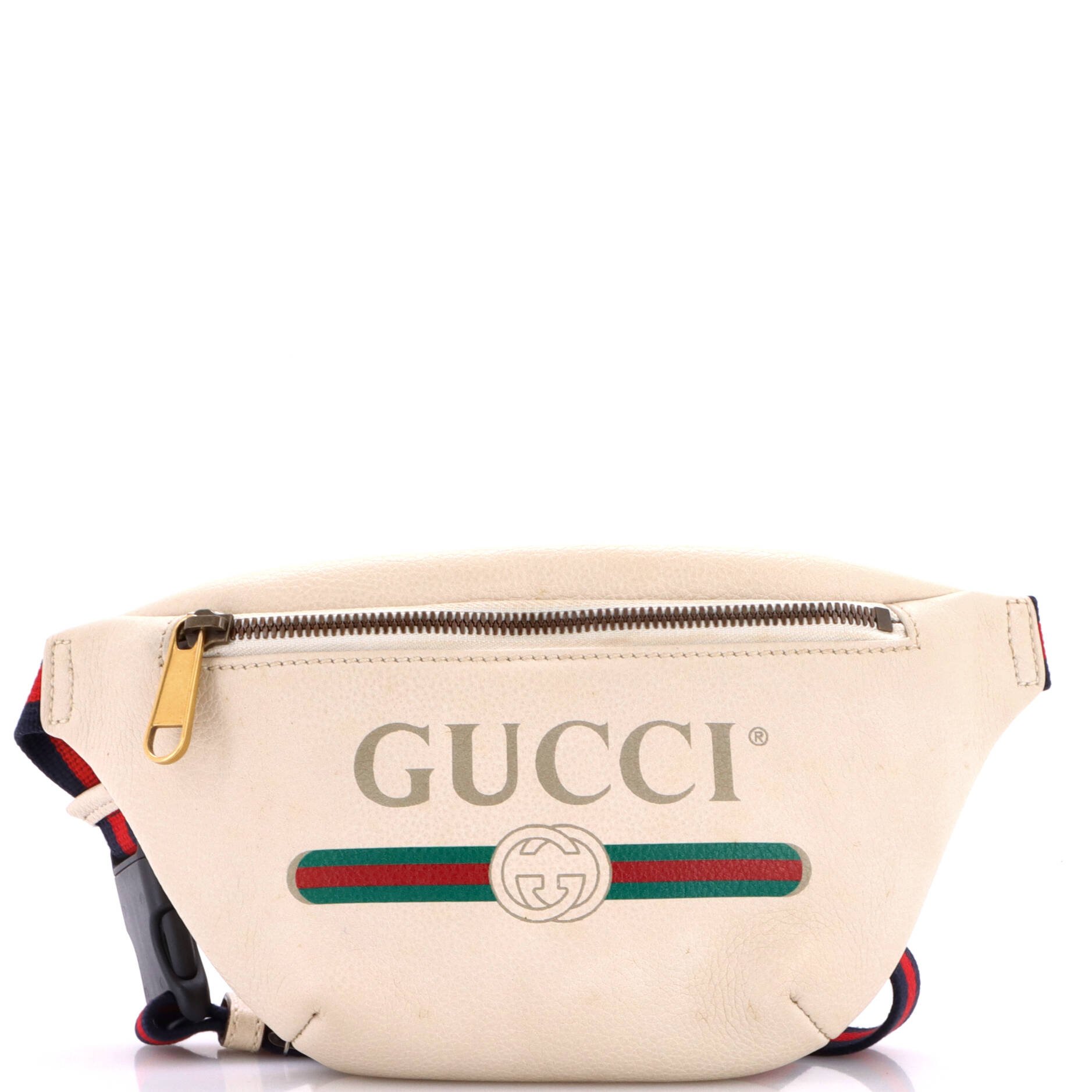 Logo Belt Bag Printed Leather Small