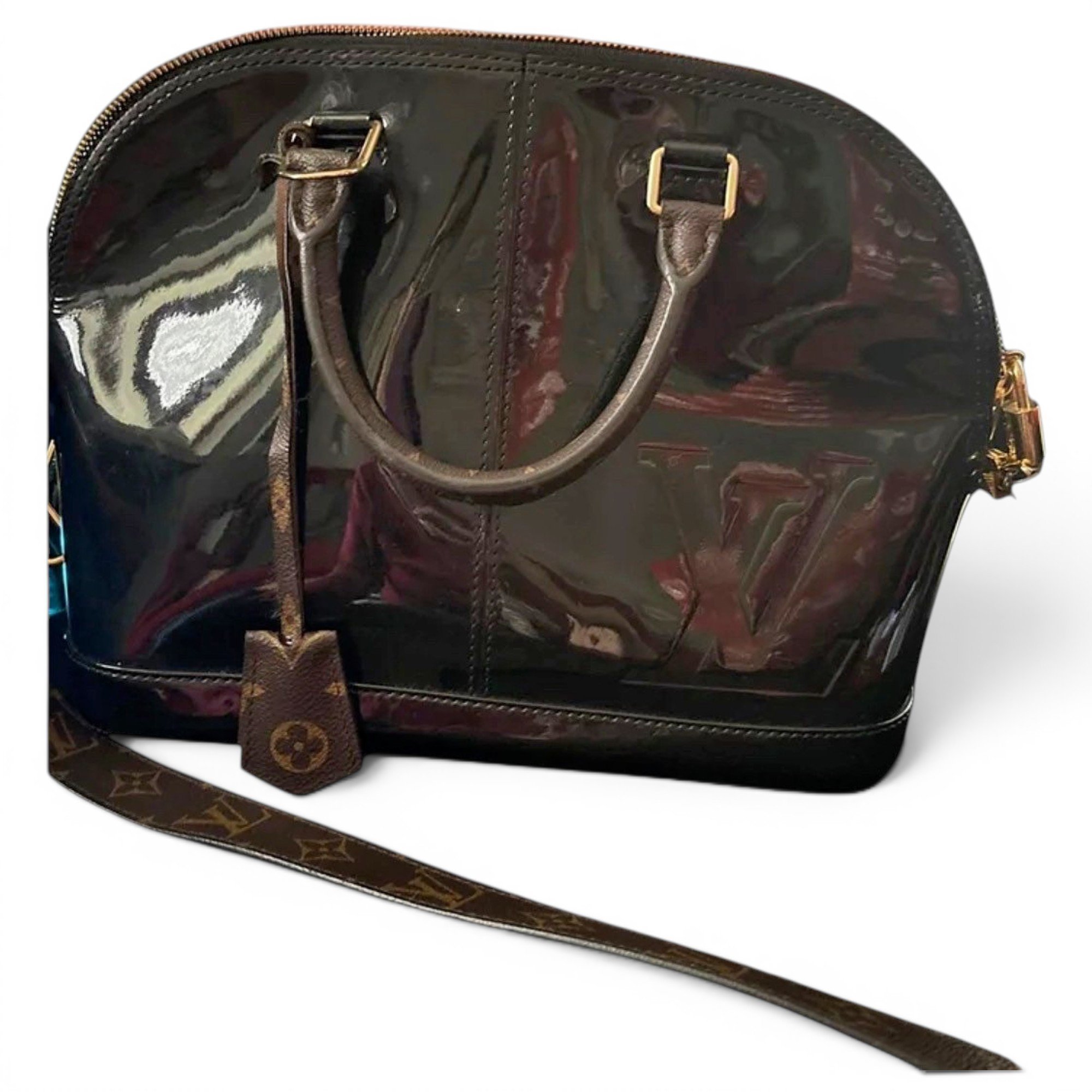 Alma patent leather handbag