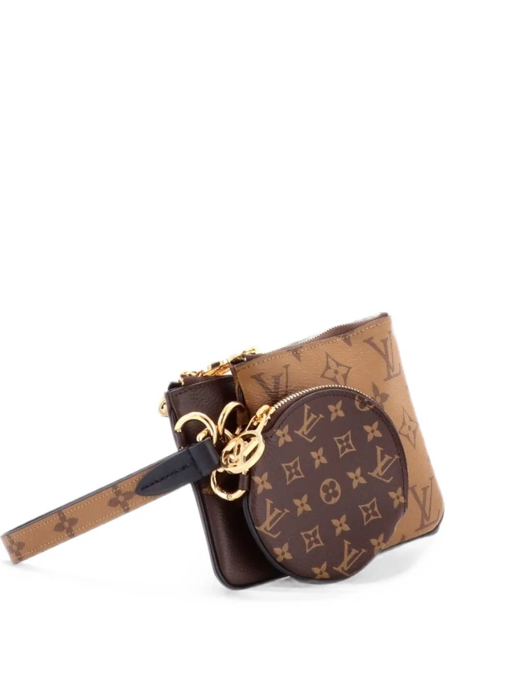 Trio Pouch Set Reverse Monogram Giant clutch bag