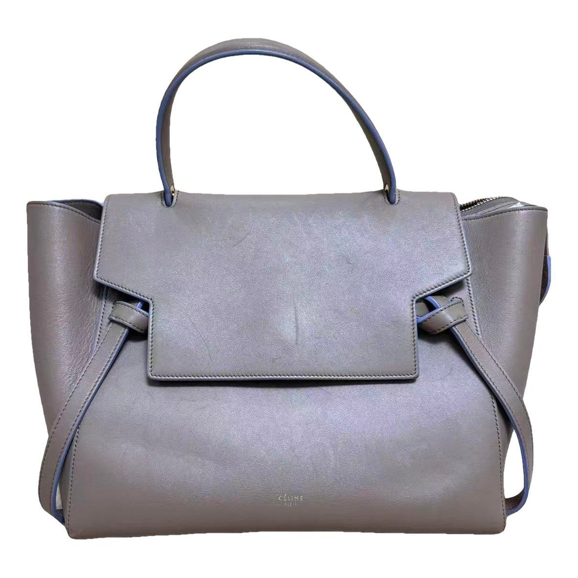 Belt leather handbag