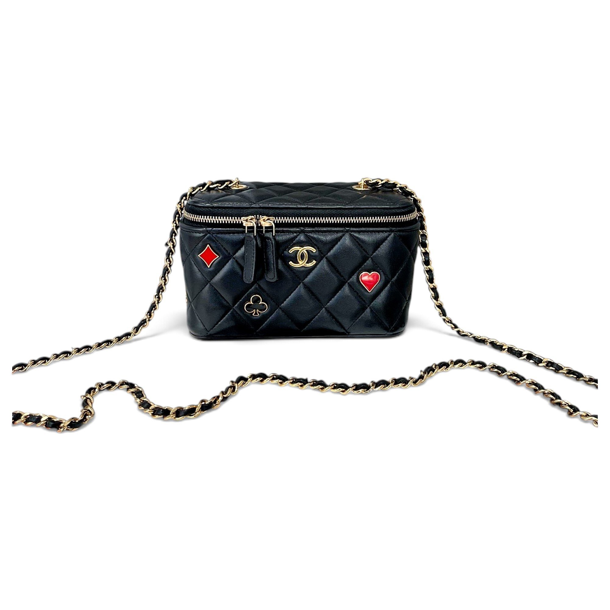 Vanity leather handbag