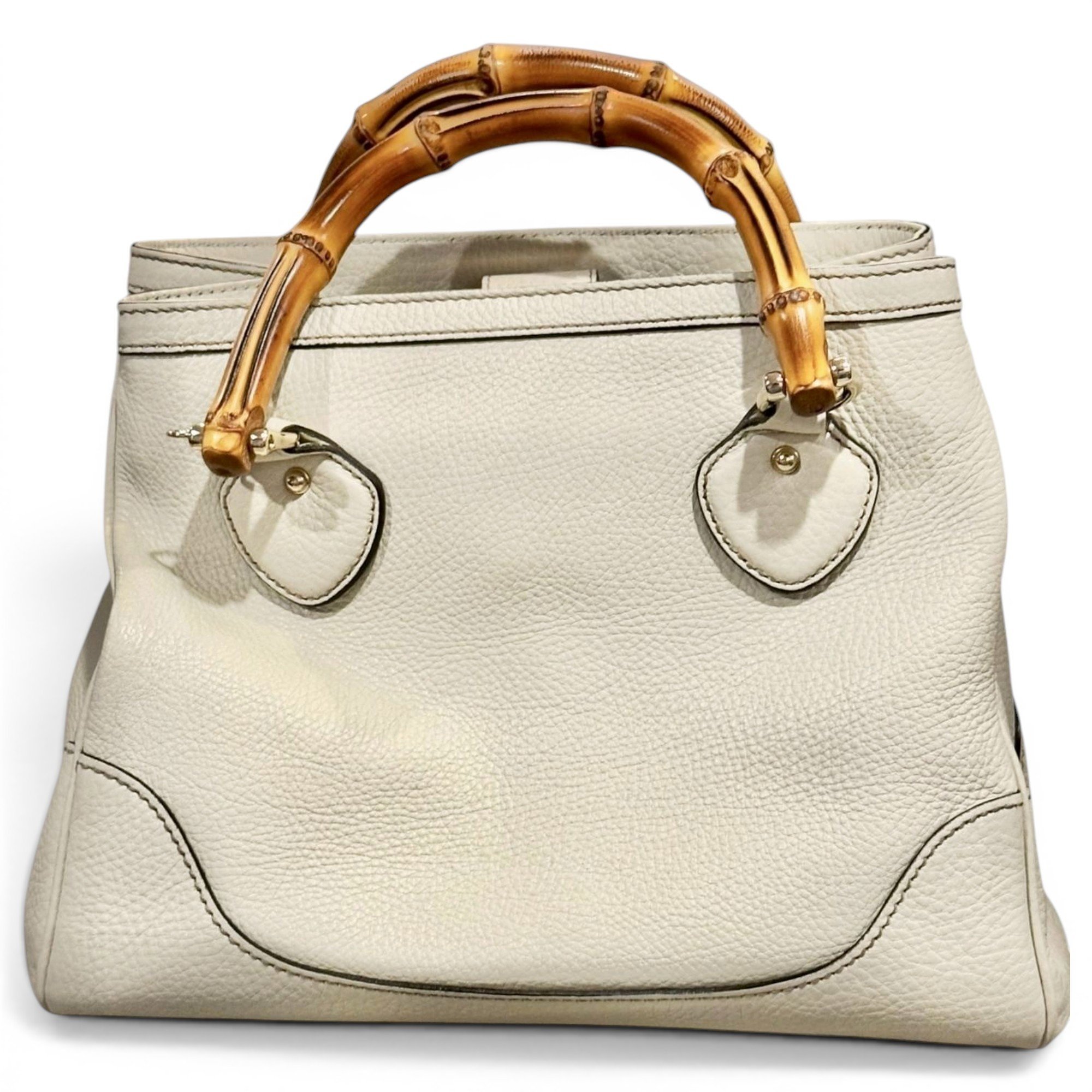 Diana Bamboo leather handbag