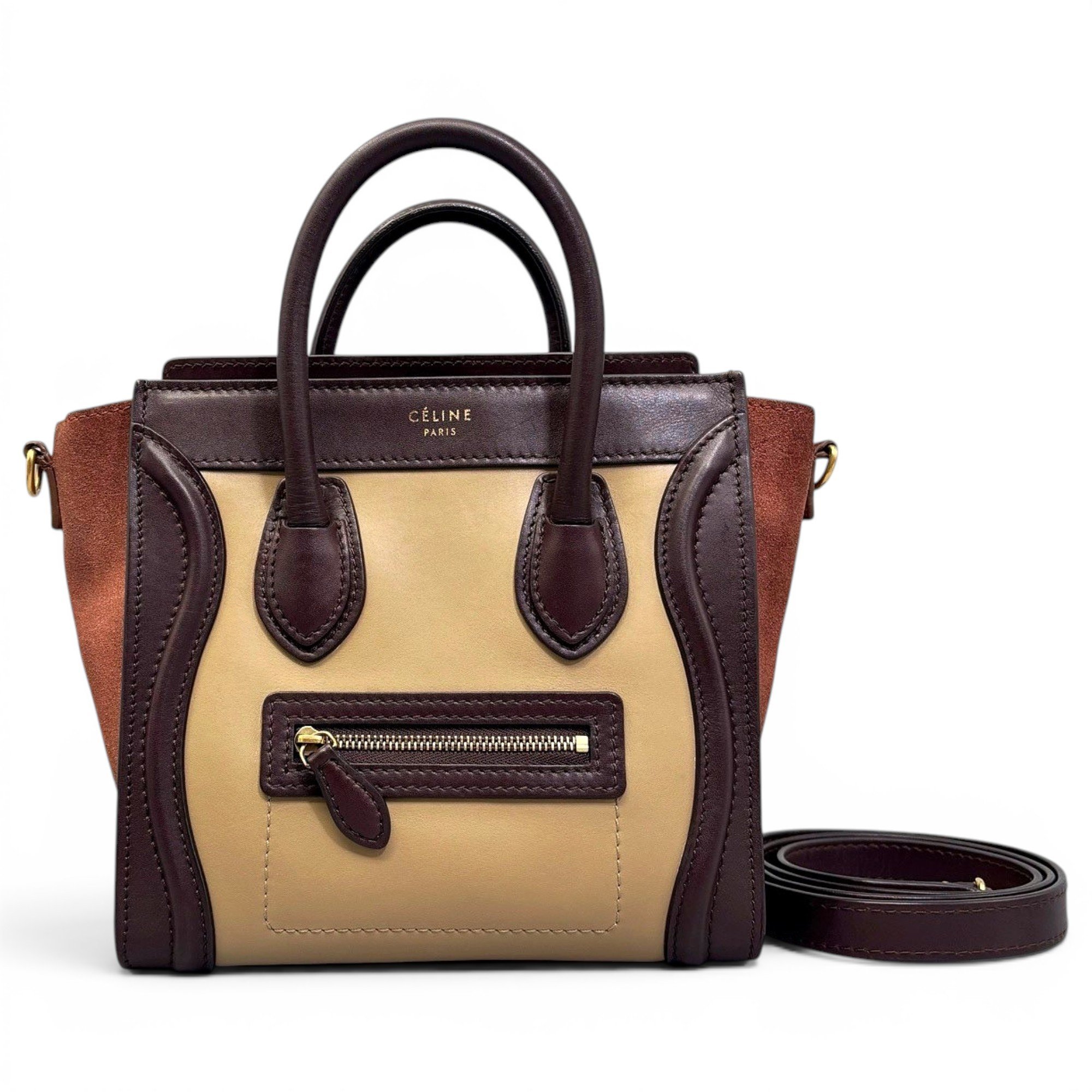 Nano Luggage leather handbag
