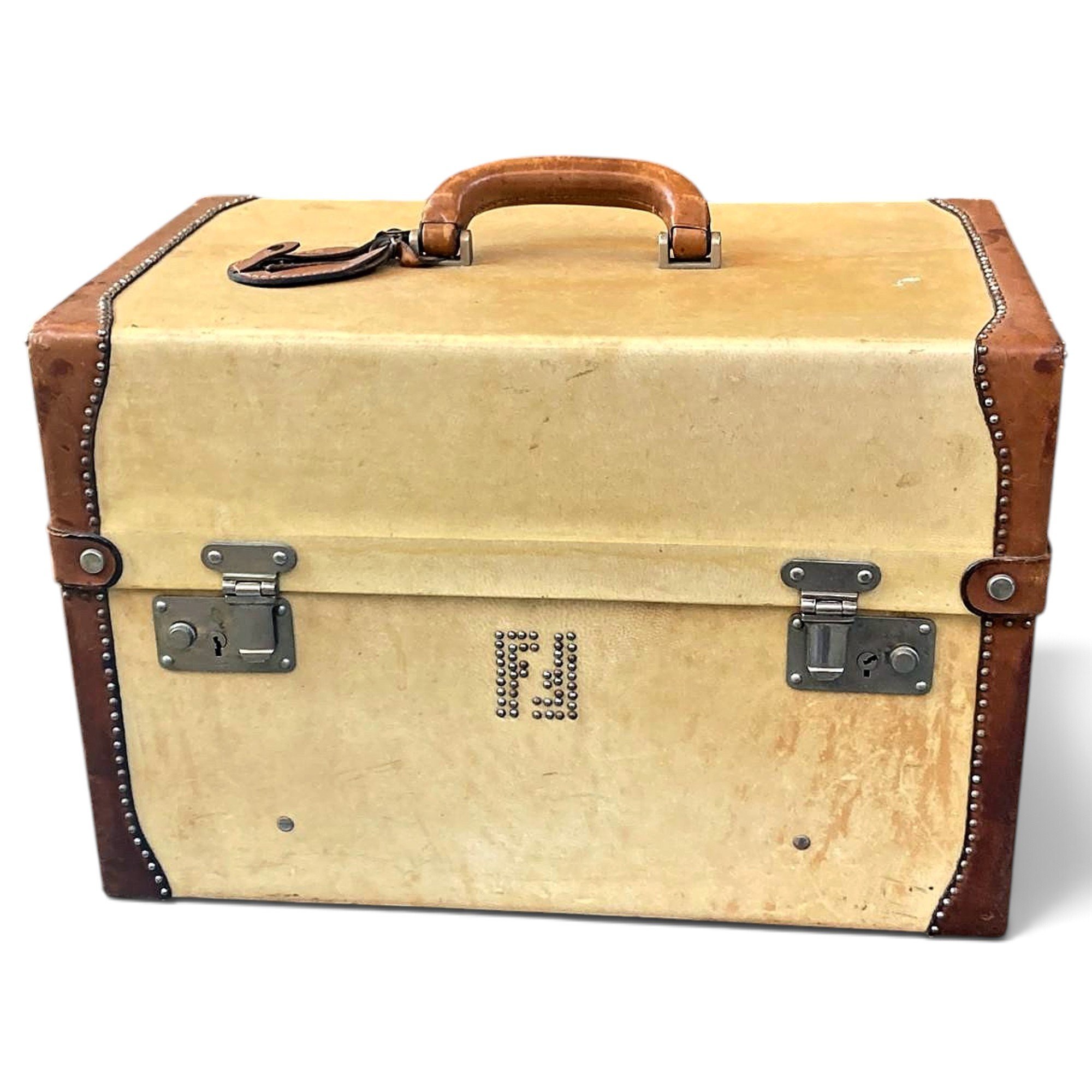 Leather vanity case