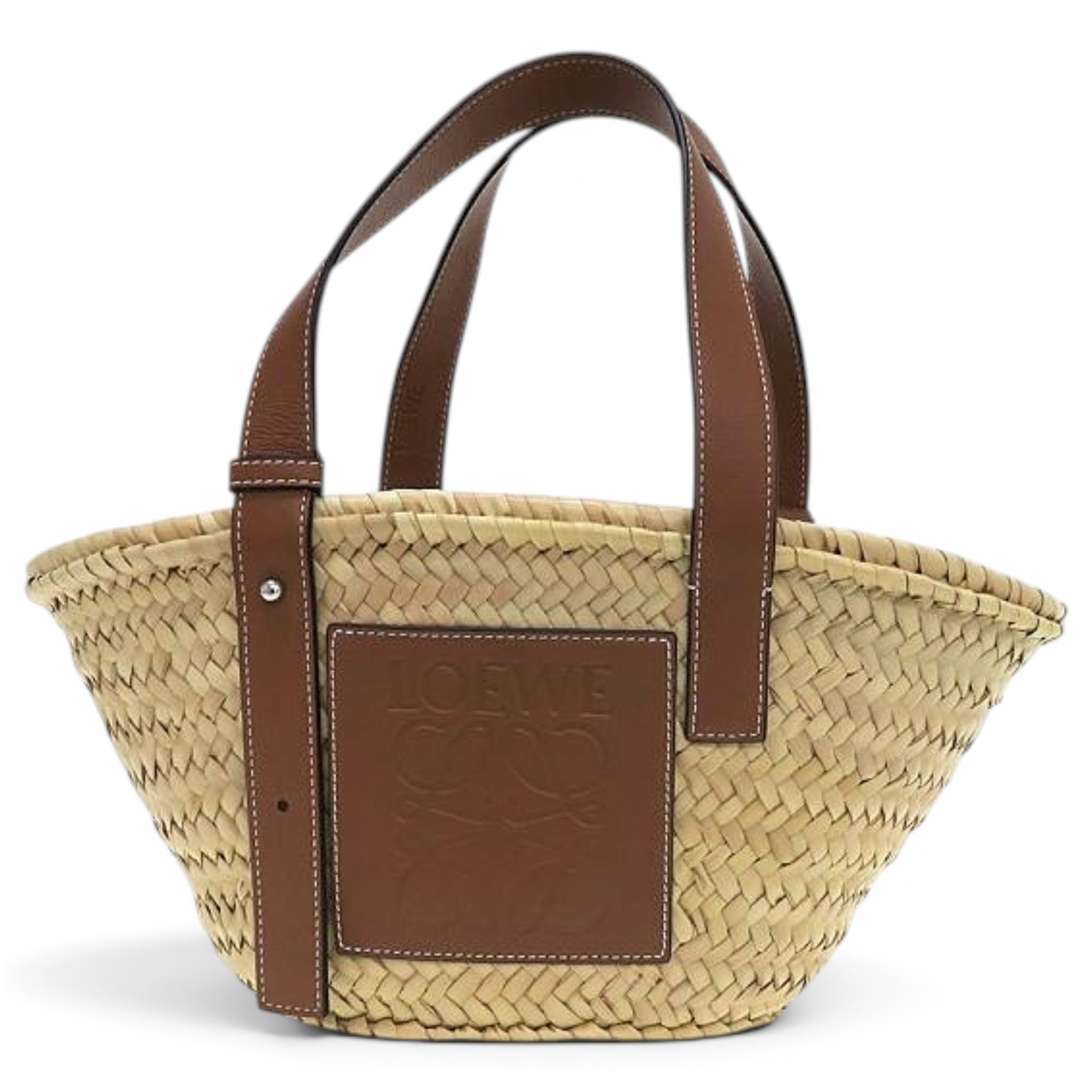 Loewe Basket Bag pony-style calfskin handbag