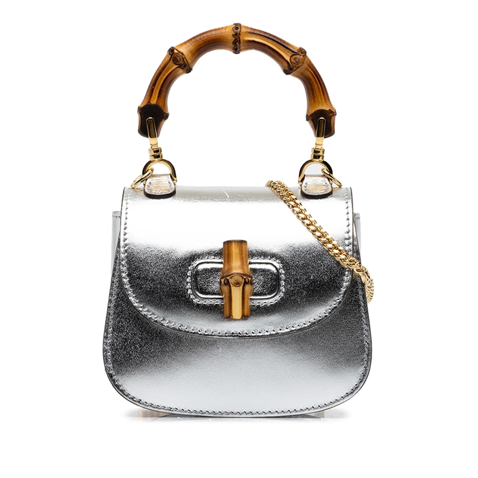 Gucci Bamboo leather handbag