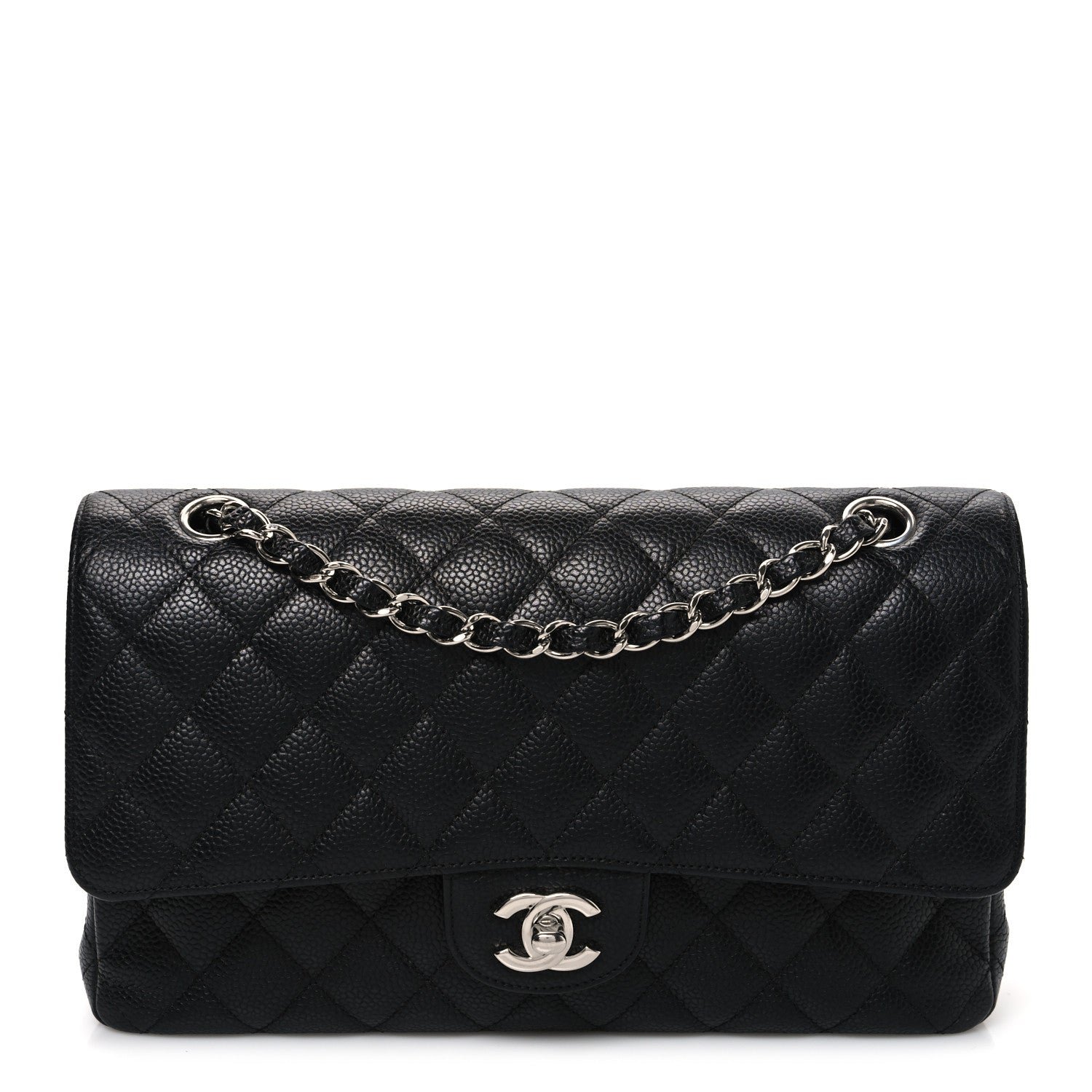 Chanel Caviar Quilted Medium Double Flap Black