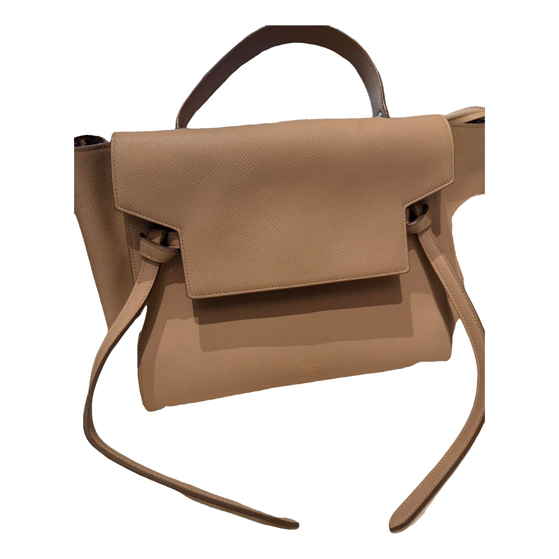 Belt leather handbag